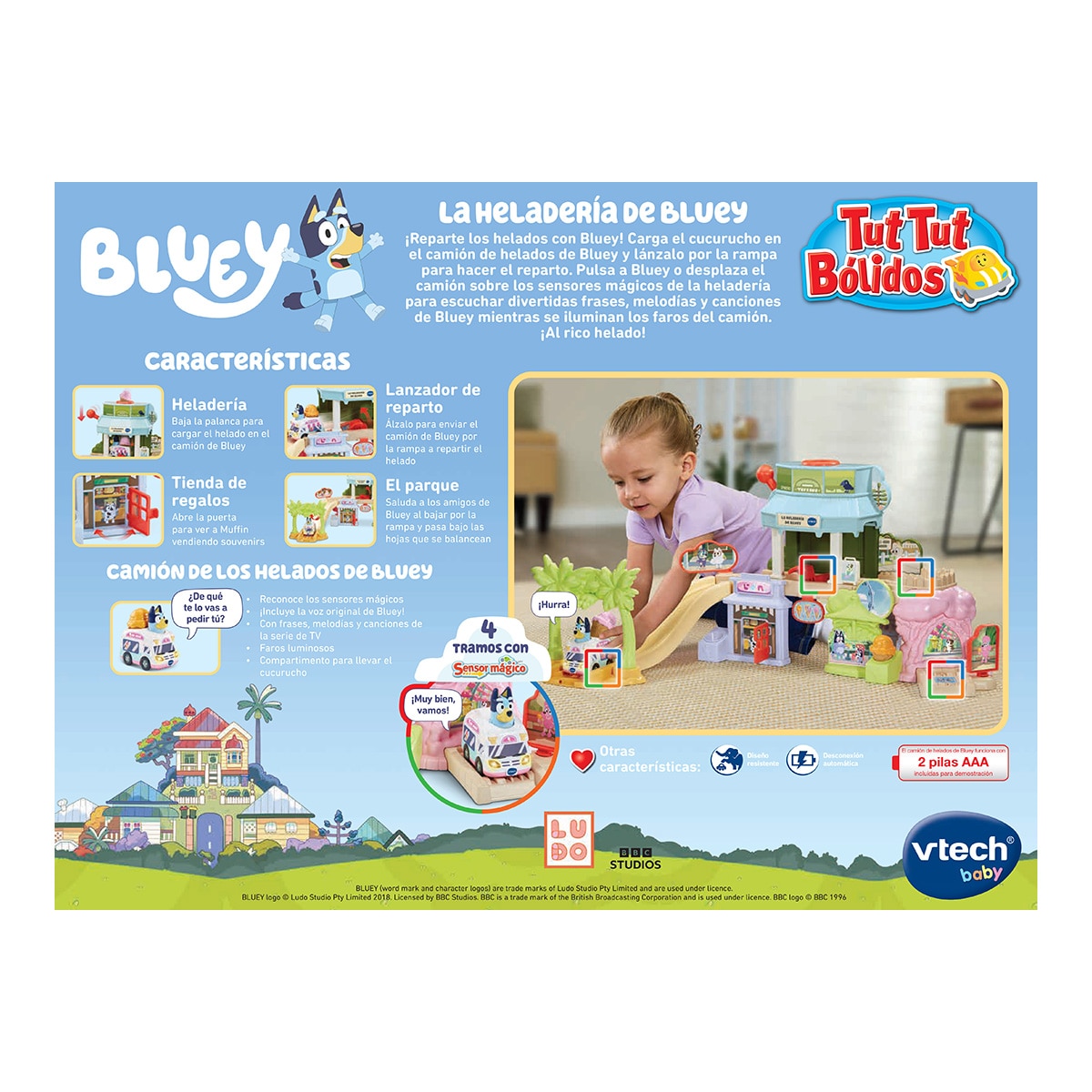 Playset Heladería TTB y Camión de los helados Bluey Vtech 4