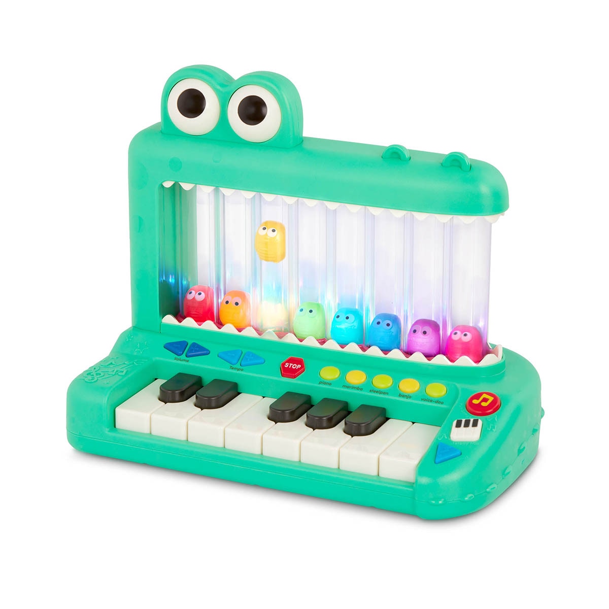 Croco Pop Piano con Luces y Sonidos Battat 4