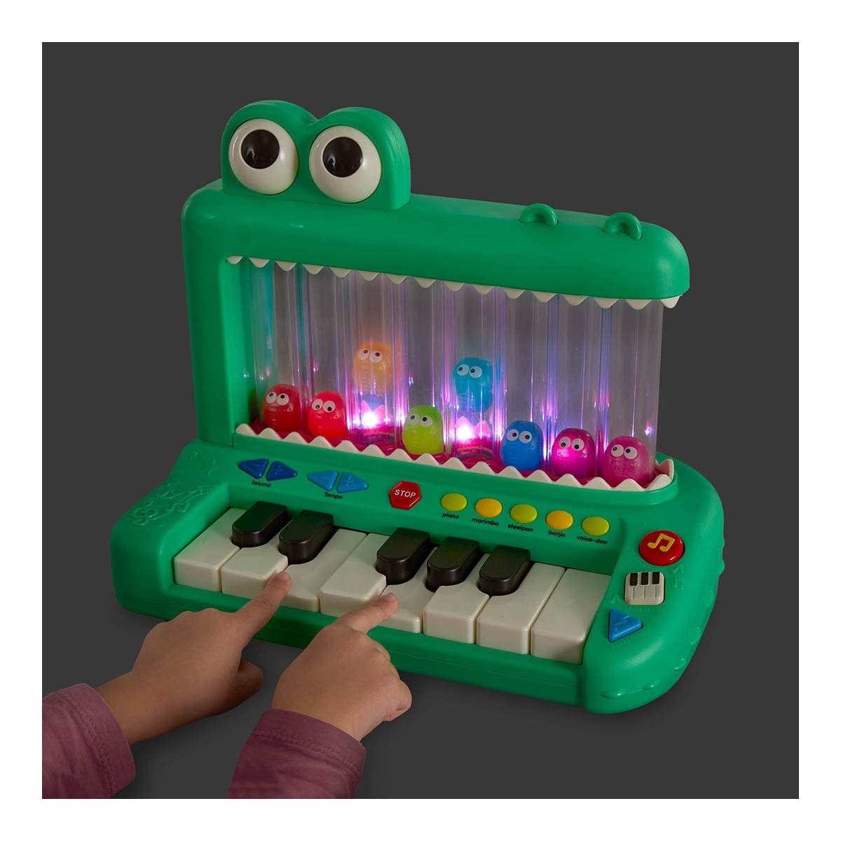 Croco Pop Piano con Luces y Sonidos Battat 5