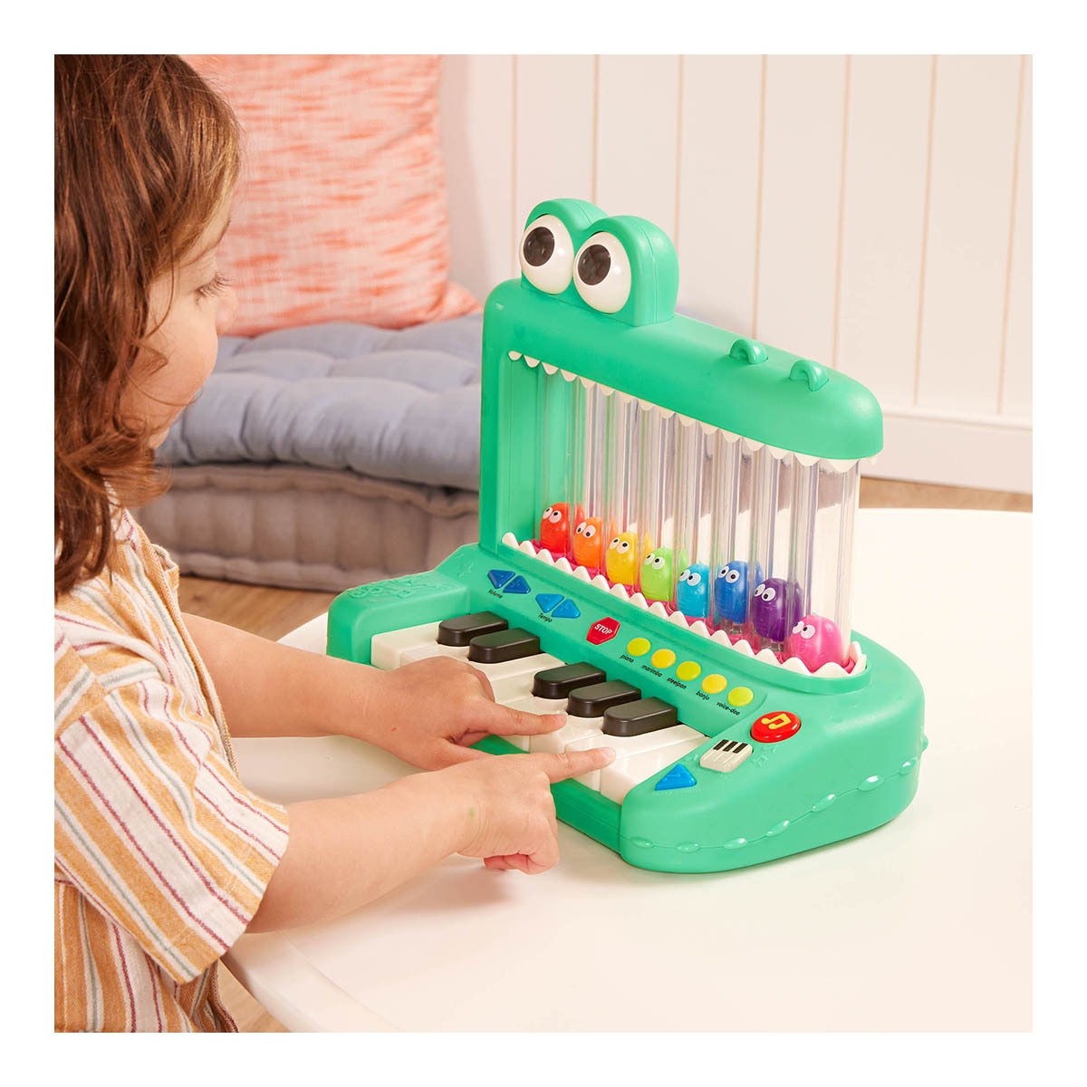 Croco Pop Piano con Luces y Sonidos Battat 6