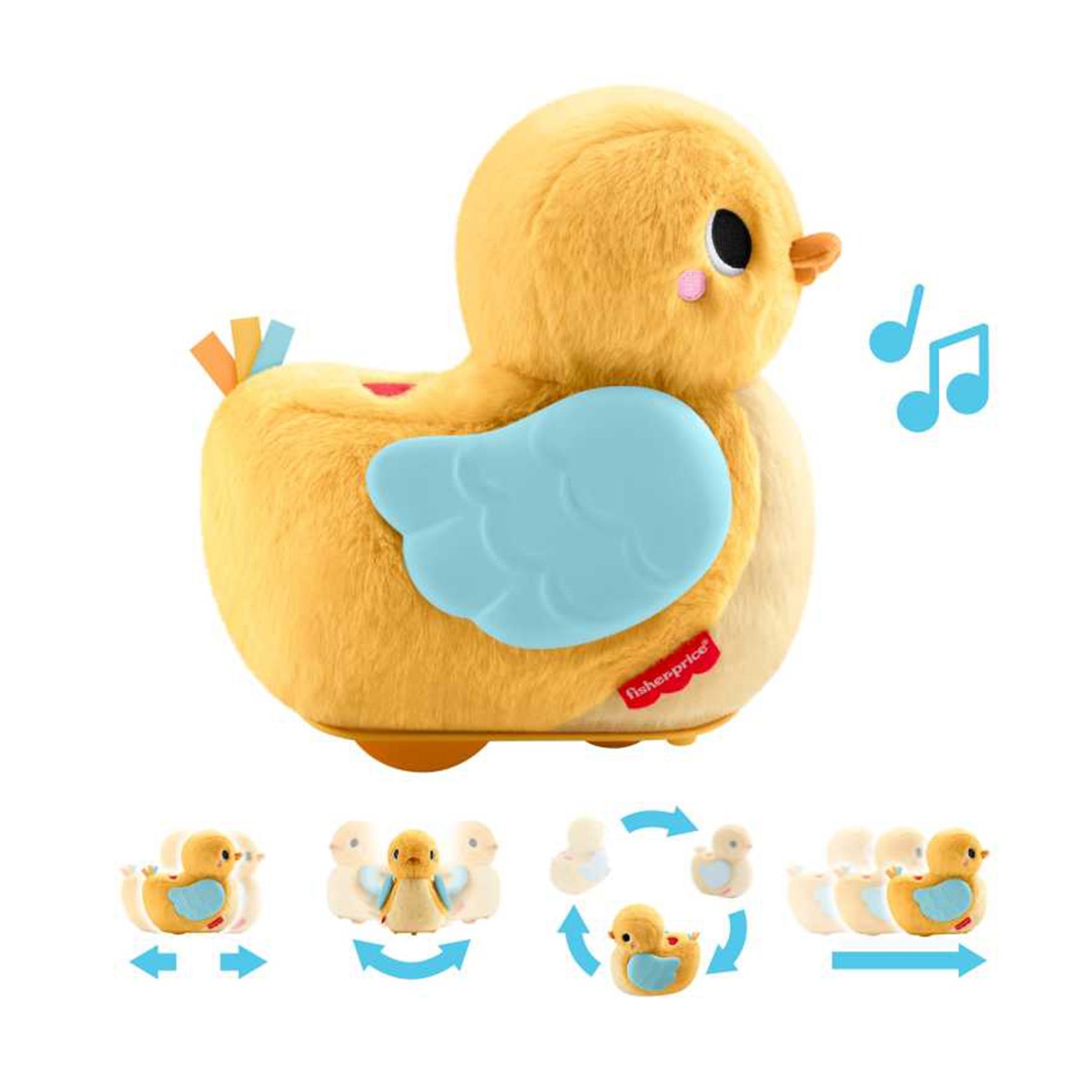 Juguete musical patito abracitos y gateos 4 en 1 con actividades Fisher-Price 1