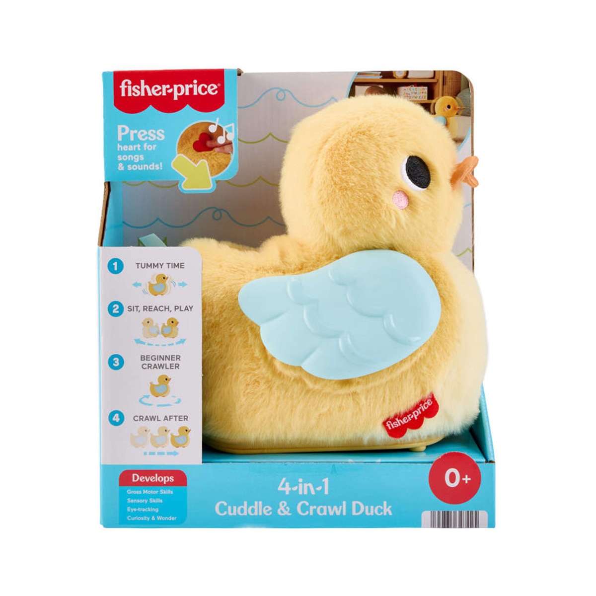 Juguete musical patito abracitos y gateos 4 en 1 con actividades Fisher-Price 6