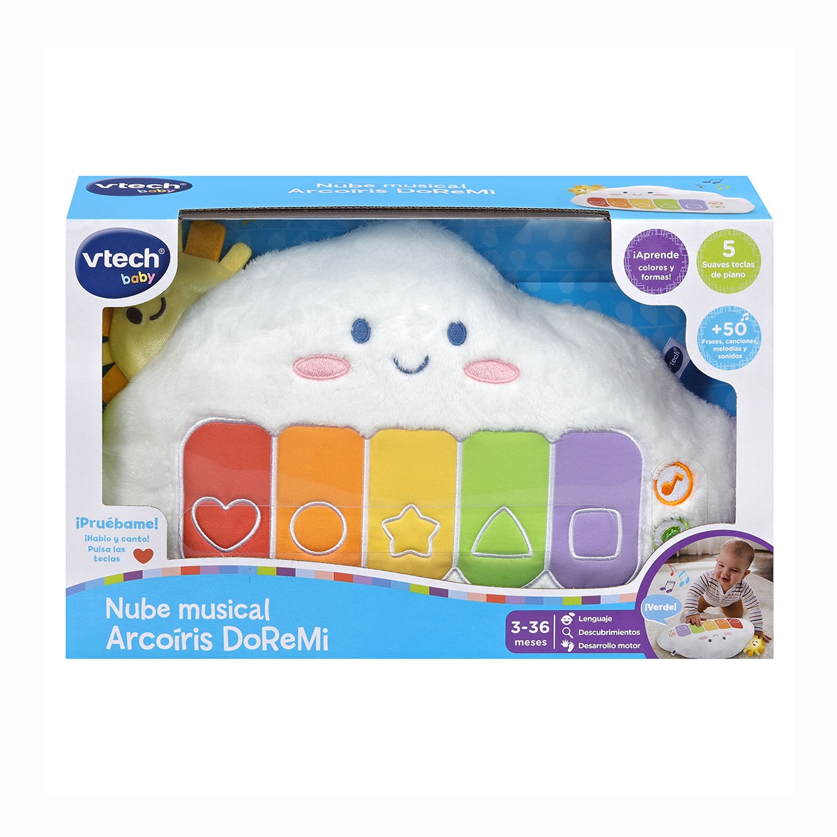 Peluche interactivo Nube Musical Arcoíris DoReMi Vtech 4
