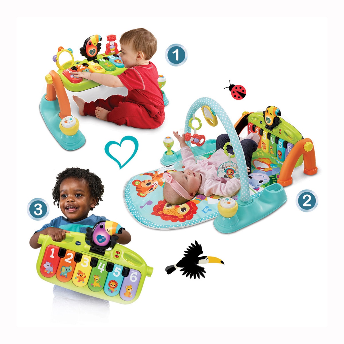 Mantita y gimnasio evolutivo musical Vtech 3
