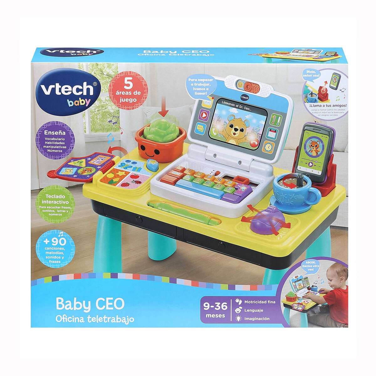 Mesa de actividades Oficina Descubrimientos Baby Teletrabajo Vtech 3