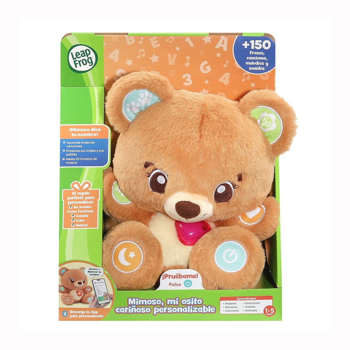 Peluche interactivo personalizable Mimoso, mi osito cariñoso LeapFrog 3