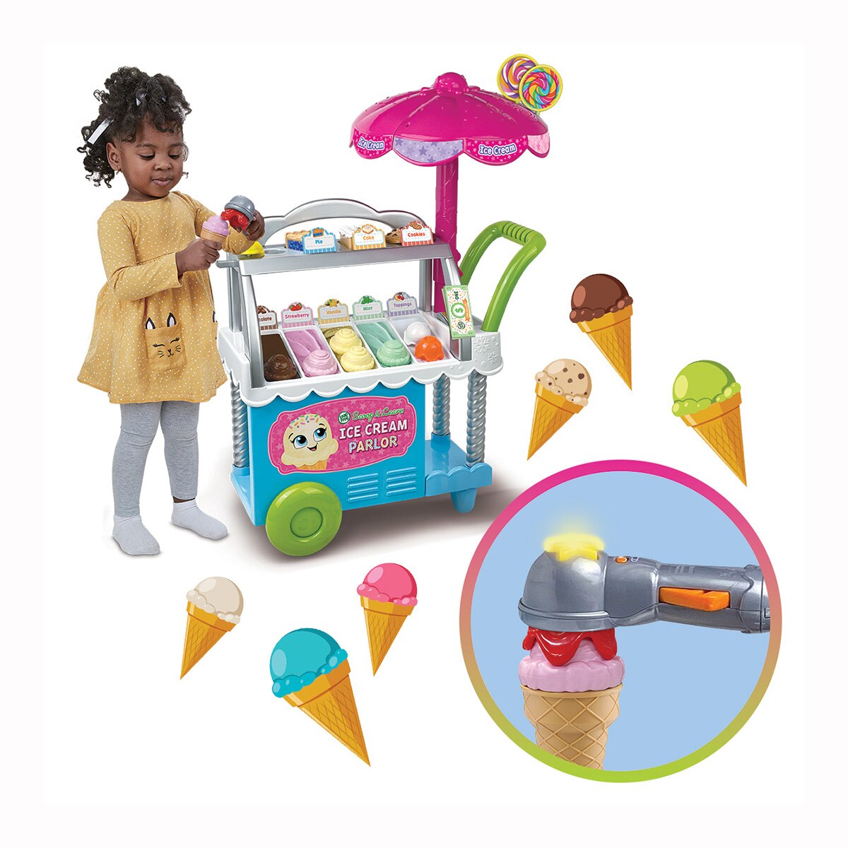 Carrito de helados interactivo Sorpresas y Sabores LeapFrog 3