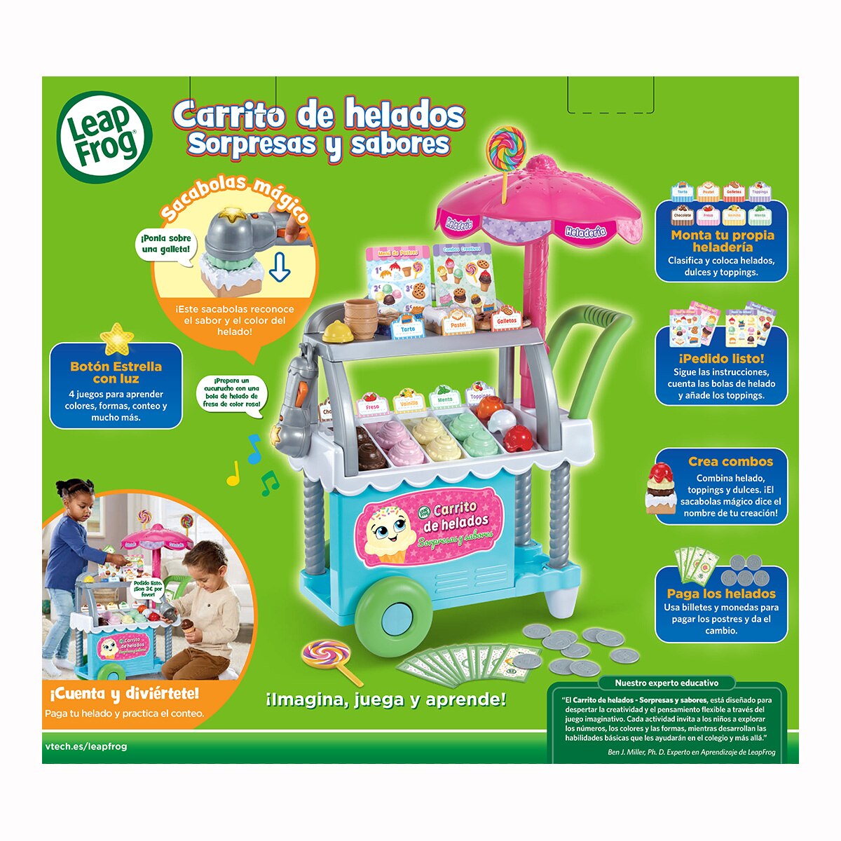 Carrito de helados interactivo Sorpresas y Sabores LeapFrog 5