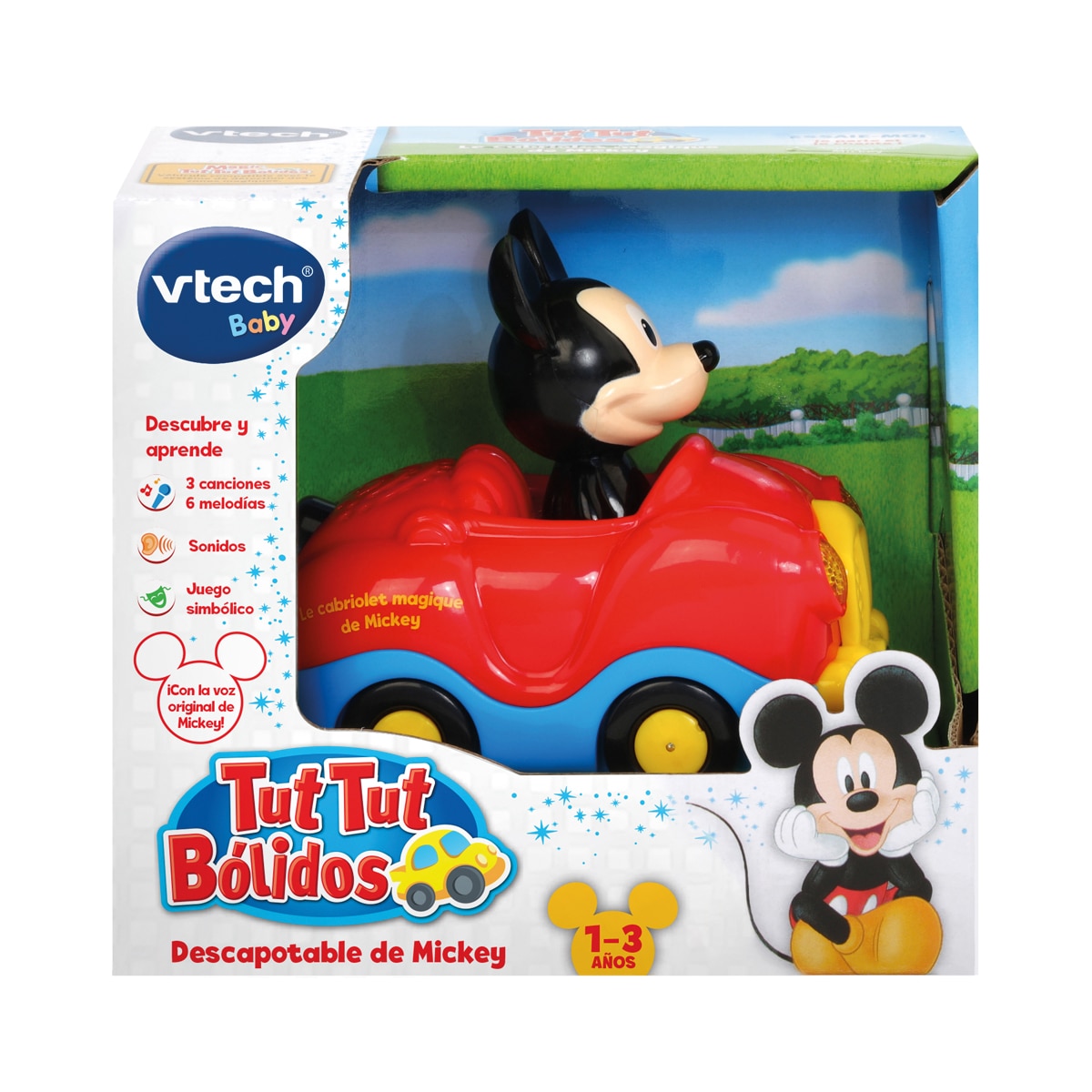 Vehículo de juguete con los mágicos personajes de Disney Tut Tut Bólidos VTech Baby 3