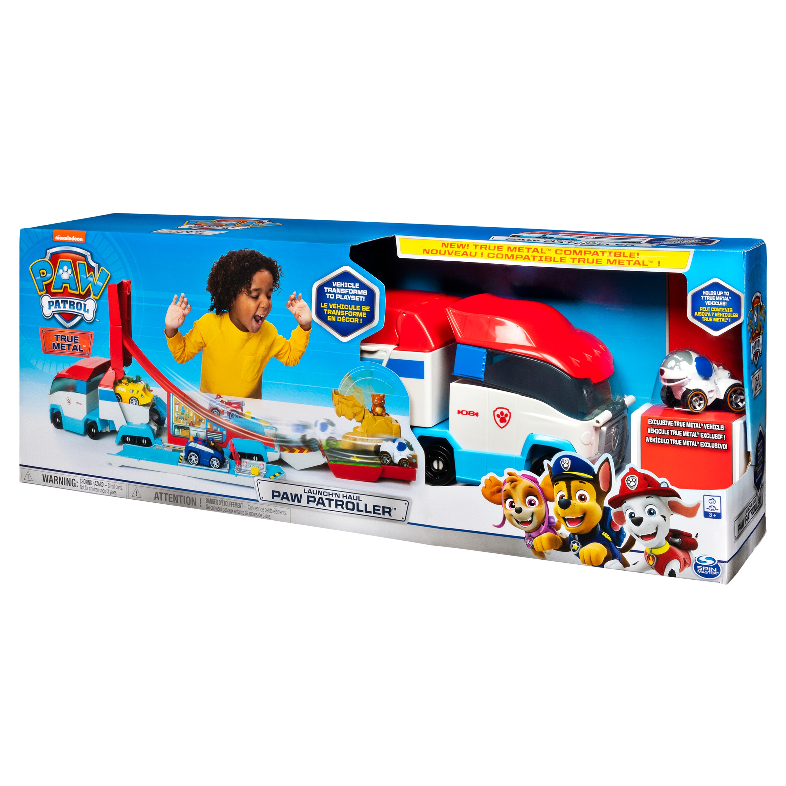 Playset El bus de La patrulla canina Autobús Lanzador Transportador Paw Patrol True Metal 7