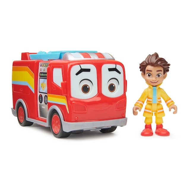 Vehículo Core Bo y Flash Unidad de rescate Firebuds Disney Junior Spin Master