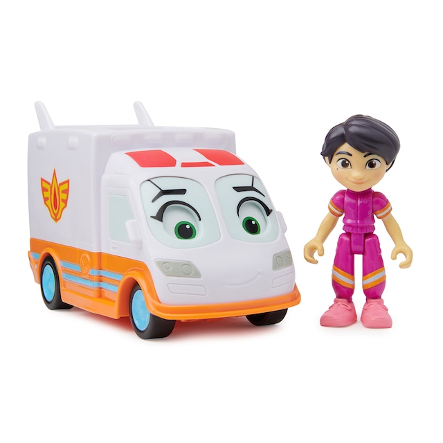 Vehículo core  Violet y Axl Unidad de rescate Firebuds Disney Junior Spin Master