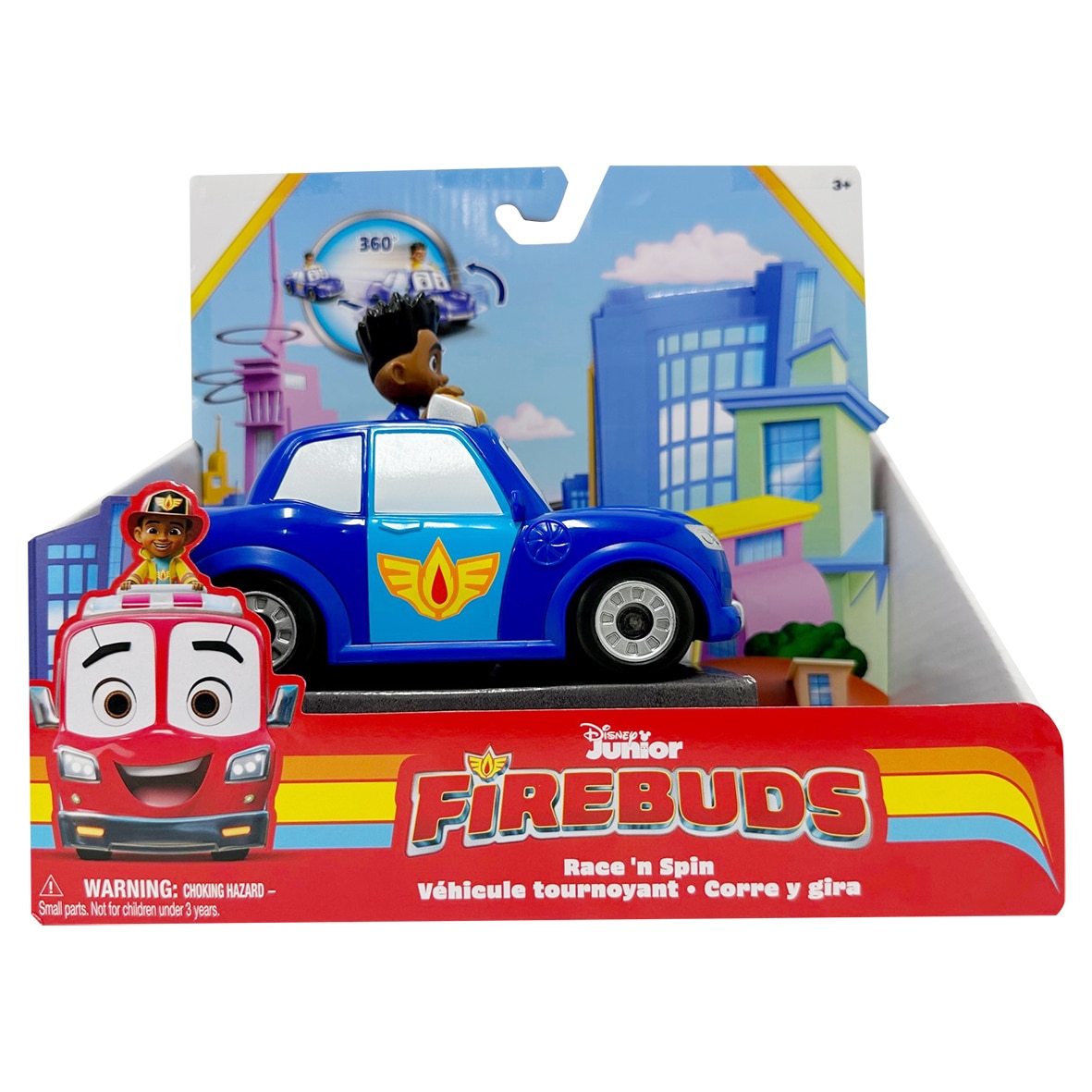 Vehículo acción Jayden y Piston Unidad de rescate Firebuds Disney Junior Spin Master 3