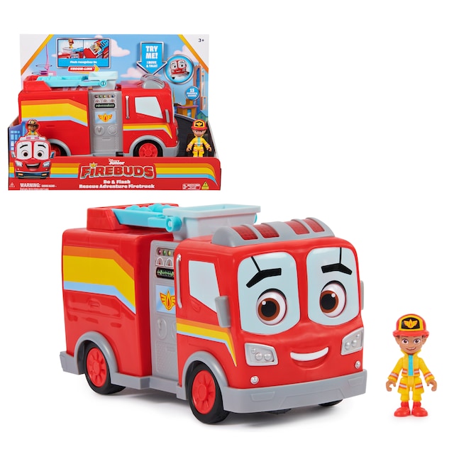 Imagen 0 de Vehículo Deluxe BO y Flash Unidad de Rescate Firebuds Disney Junior Spin Master