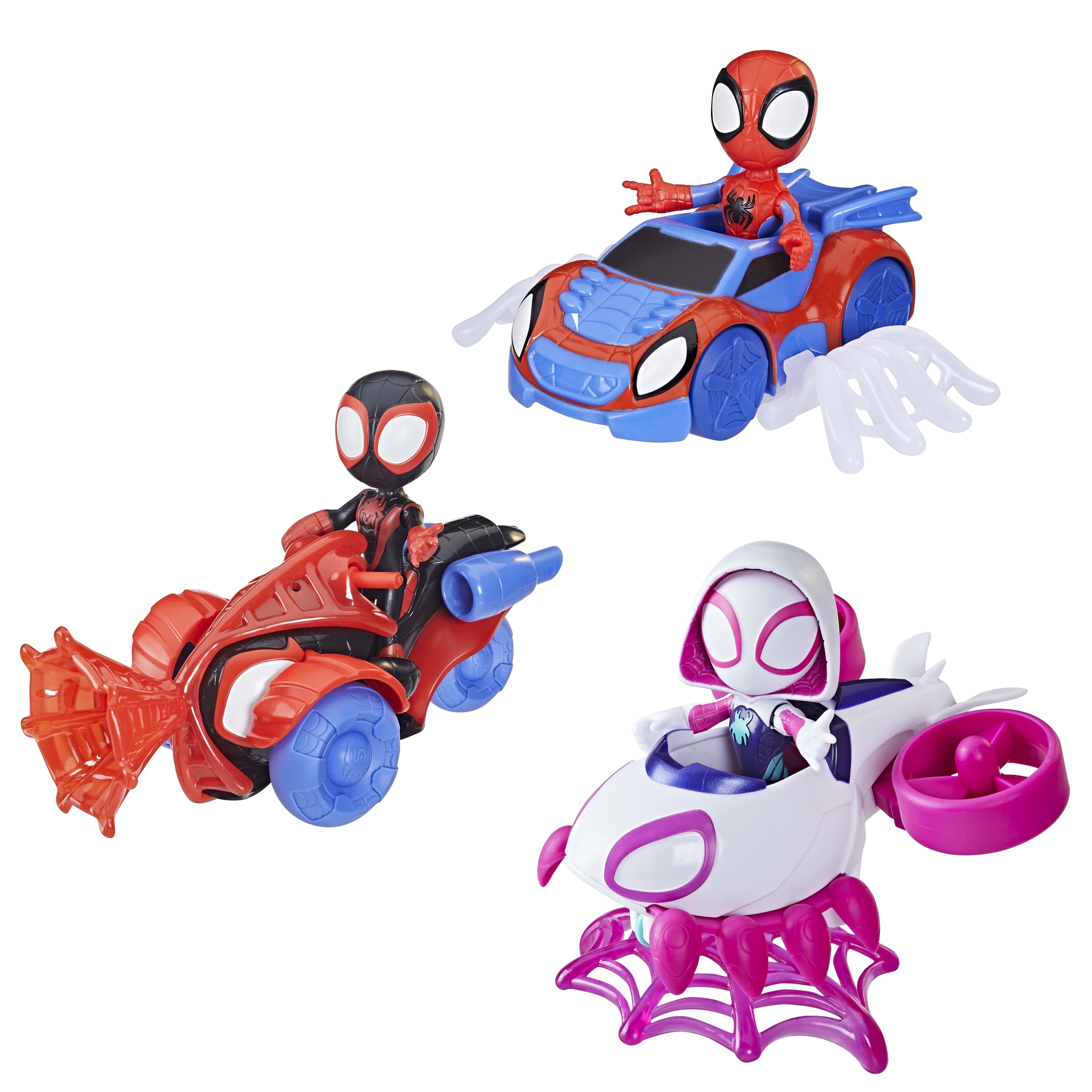 Imagem 0 de Figura, Veiculo e Acessórios Spidey Marvel Hasbro