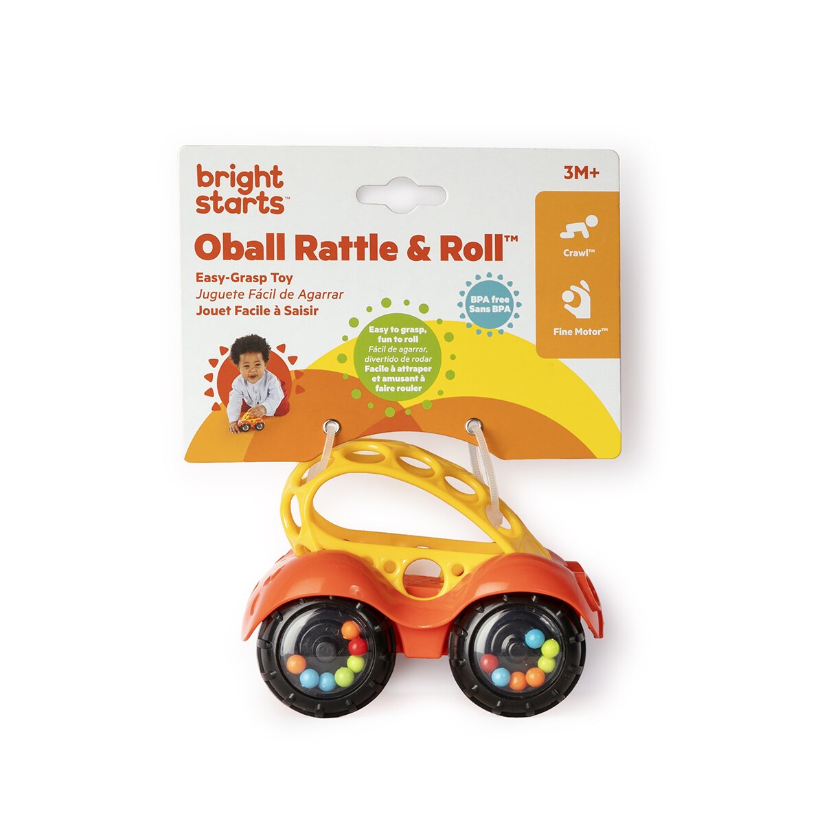 Coche de juguete Rattle & Roll Toy Bright Stars 3
