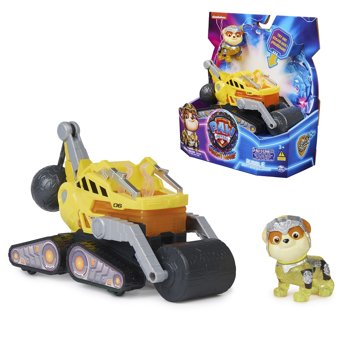 Vehículo Rubble Mighty Movie Patrulla Canina Spin Master 2