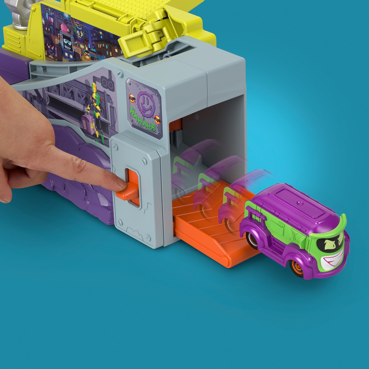 Pista Legión de Zoom Batwheels Mattel 3