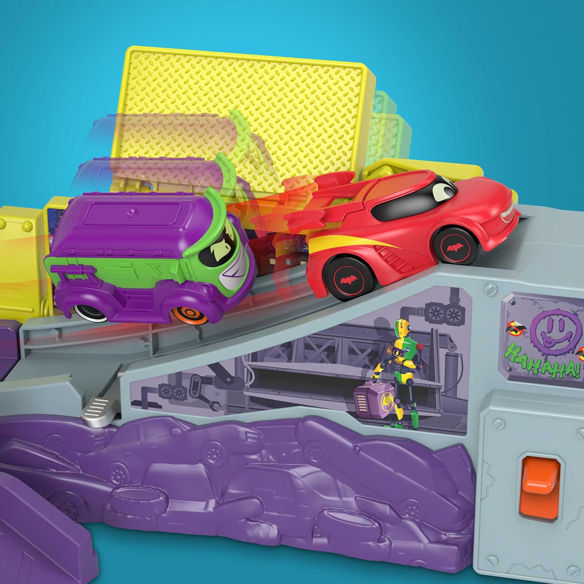 Pista Legión de Zoom Batwheels Mattel 4