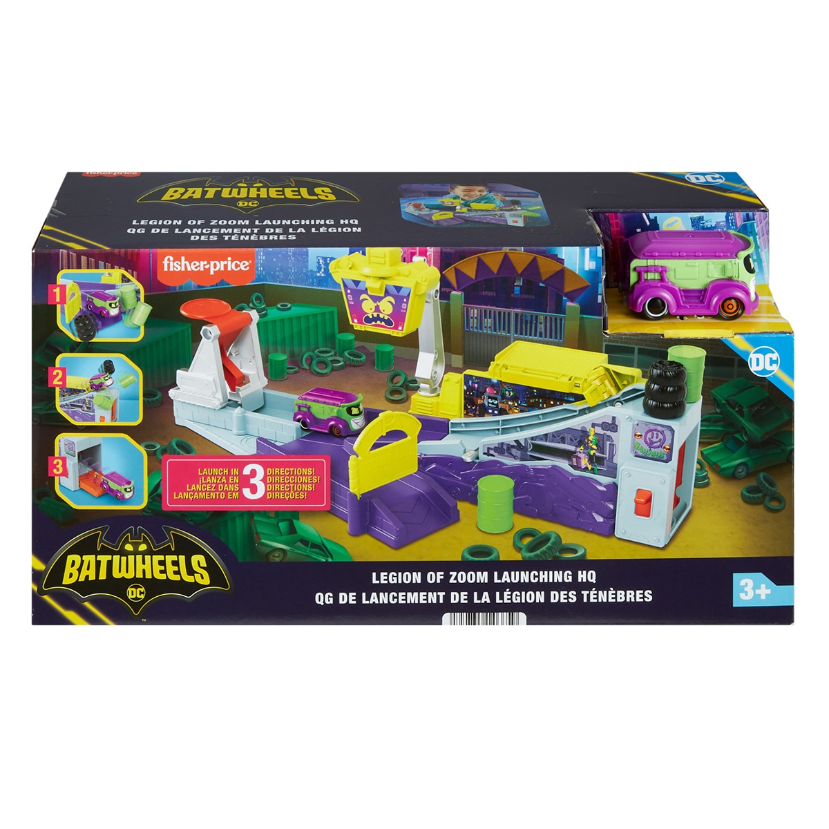Pista Legión de Zoom Batwheels Mattel 6