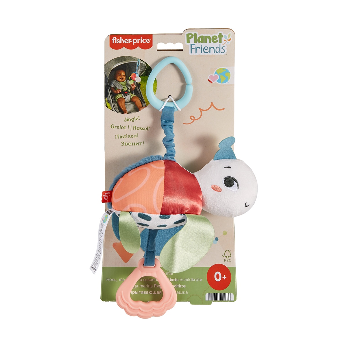 Peluche Tortuga rebotes SustainaPals Fisher-Price 6