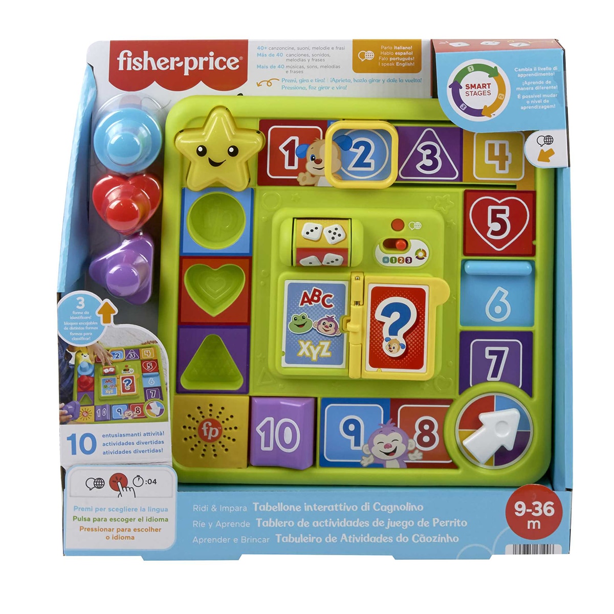 Tablero de actividades Ríe y Aprende Perrito Fisher-Price 7
