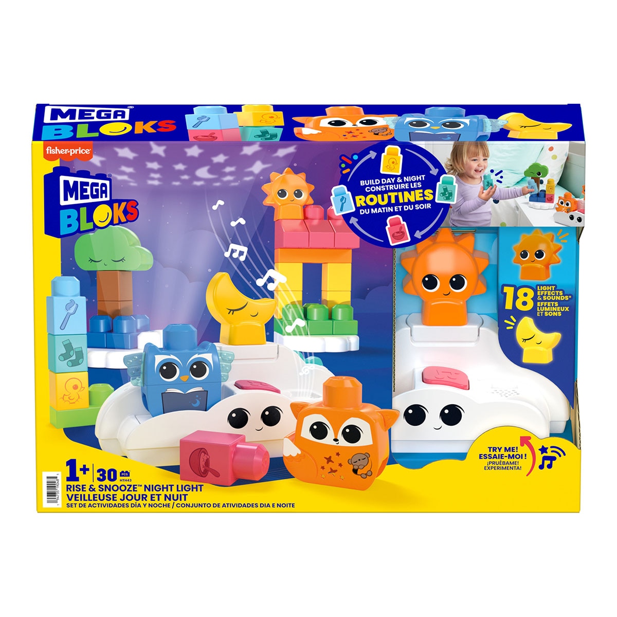 Mega Bloks – Bloques de construcción con luces y sonidos Lamparita noche MEGA Bloks.