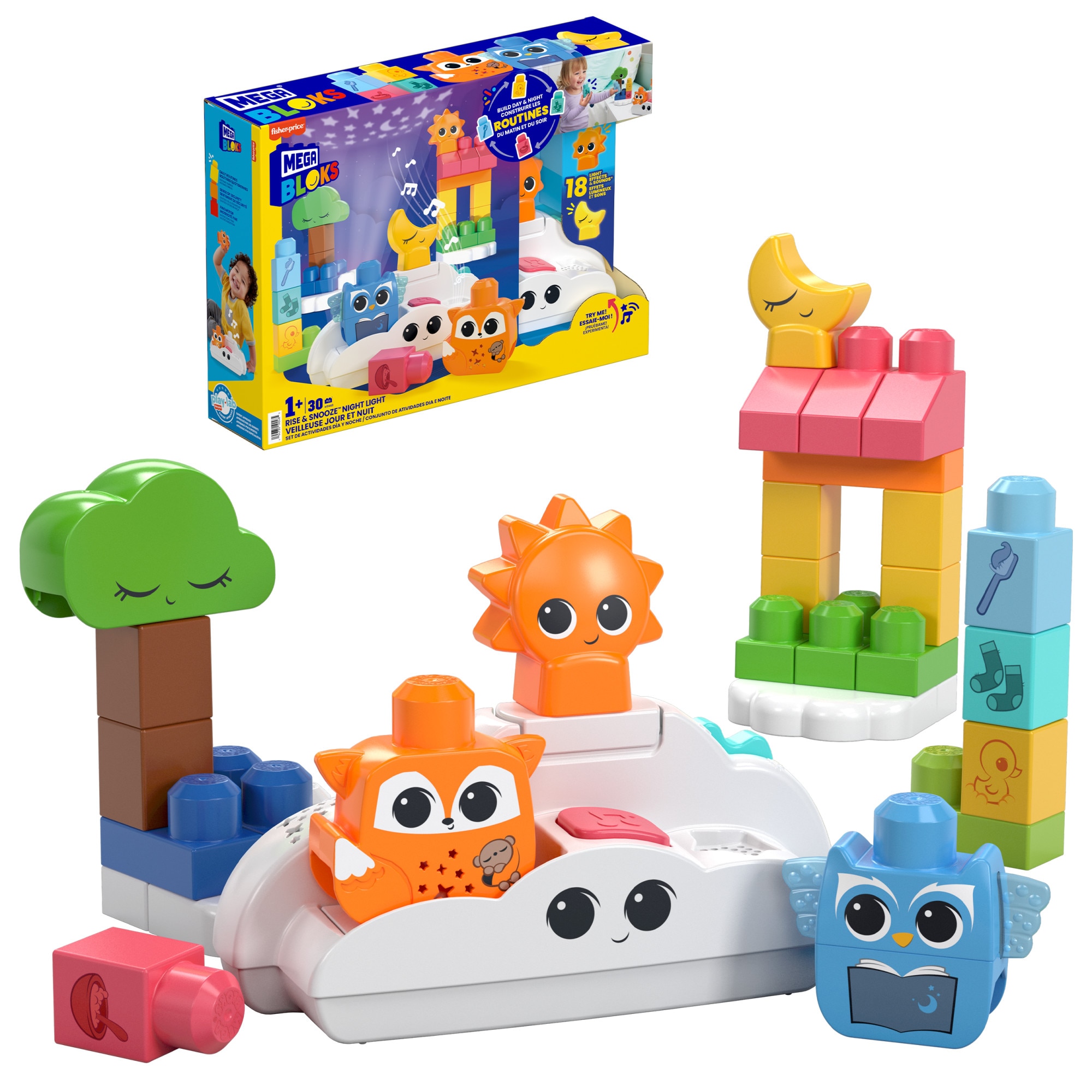 Bloques de construcción con luces y sonidos Lamparita noche MEGA Bloks 3