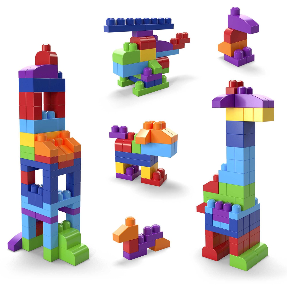 Bloques de construcción Bolsa 80 piezas Mega Bloks 3