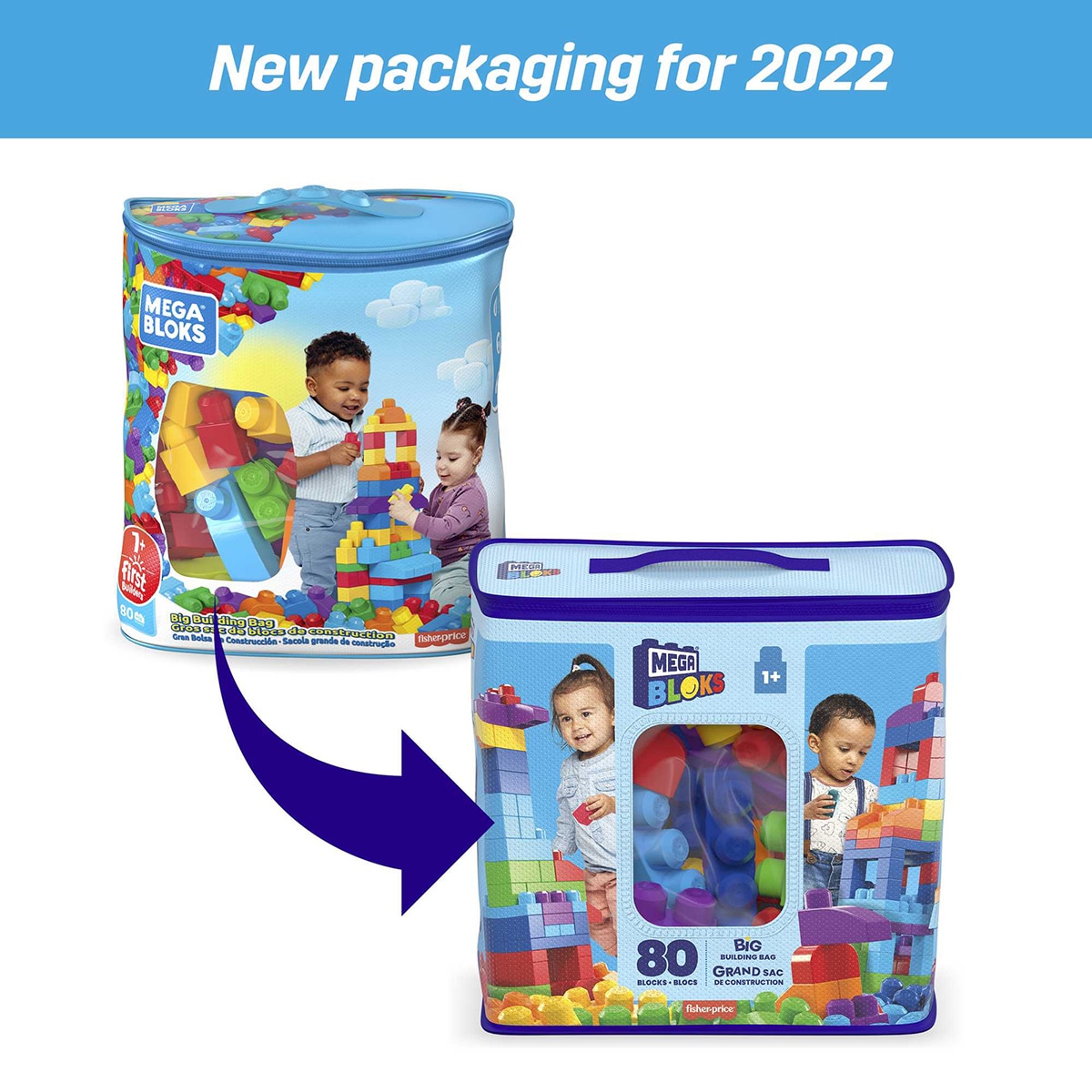 Bloques de construcción Bolsa 80 piezas Mega Bloks 5