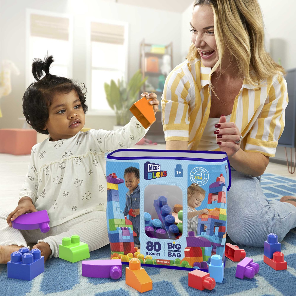 Bloques de construcción Bolsa 80 piezas Mega Bloks 6