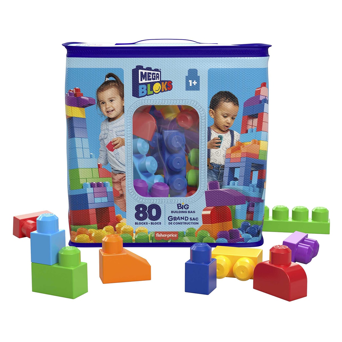 Bloques de construcción Bolsa 80 piezas Mega Bloks 7