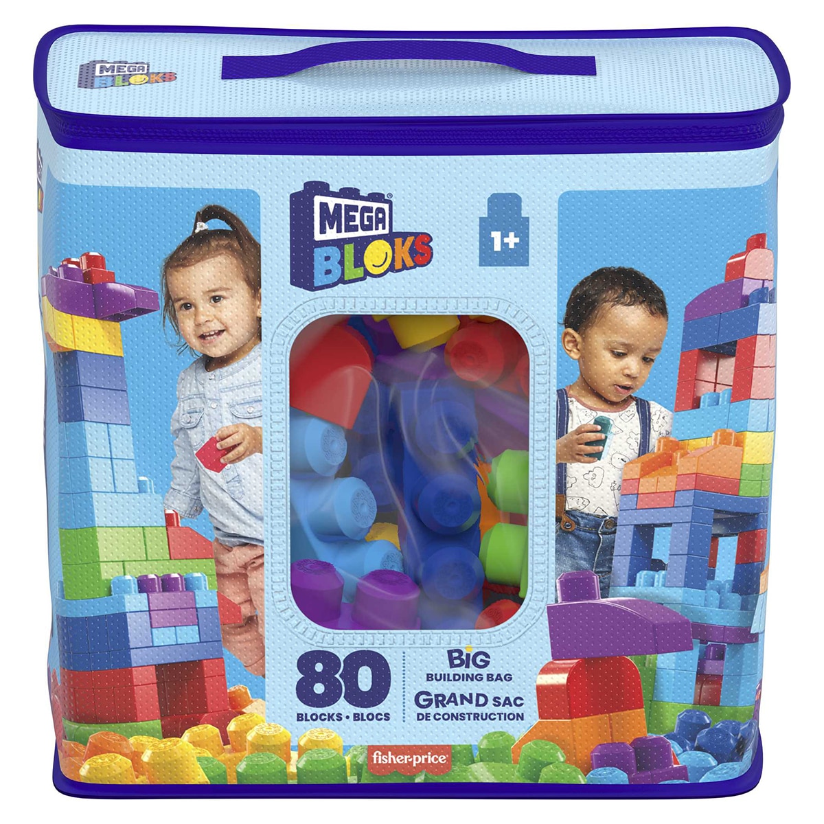 Bloques de construcción Bolsa 80 piezas Mega Bloks 8
