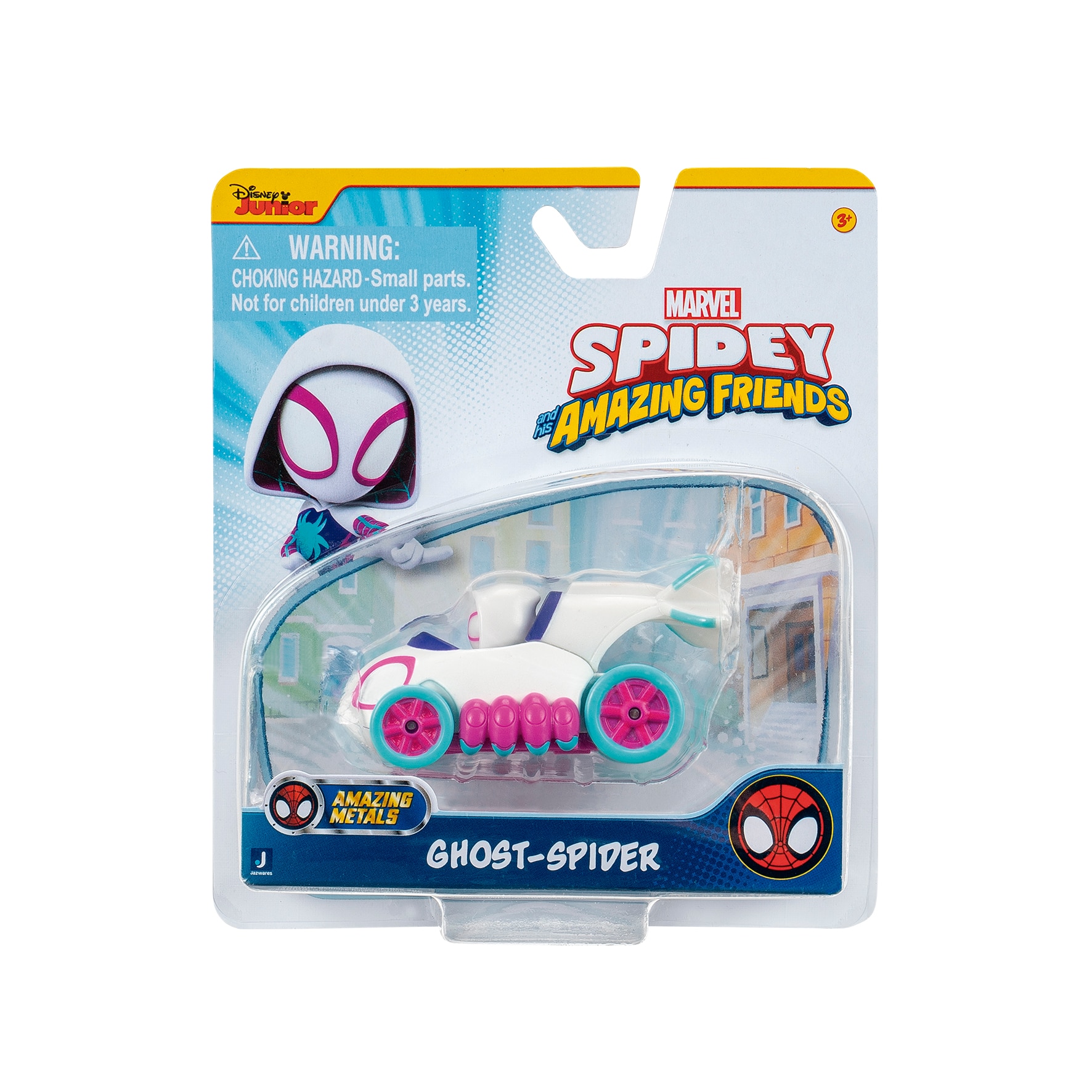 Vehículo de juguete Amazing Metals Spidey and Friends Jazwares modelos surtidos 3