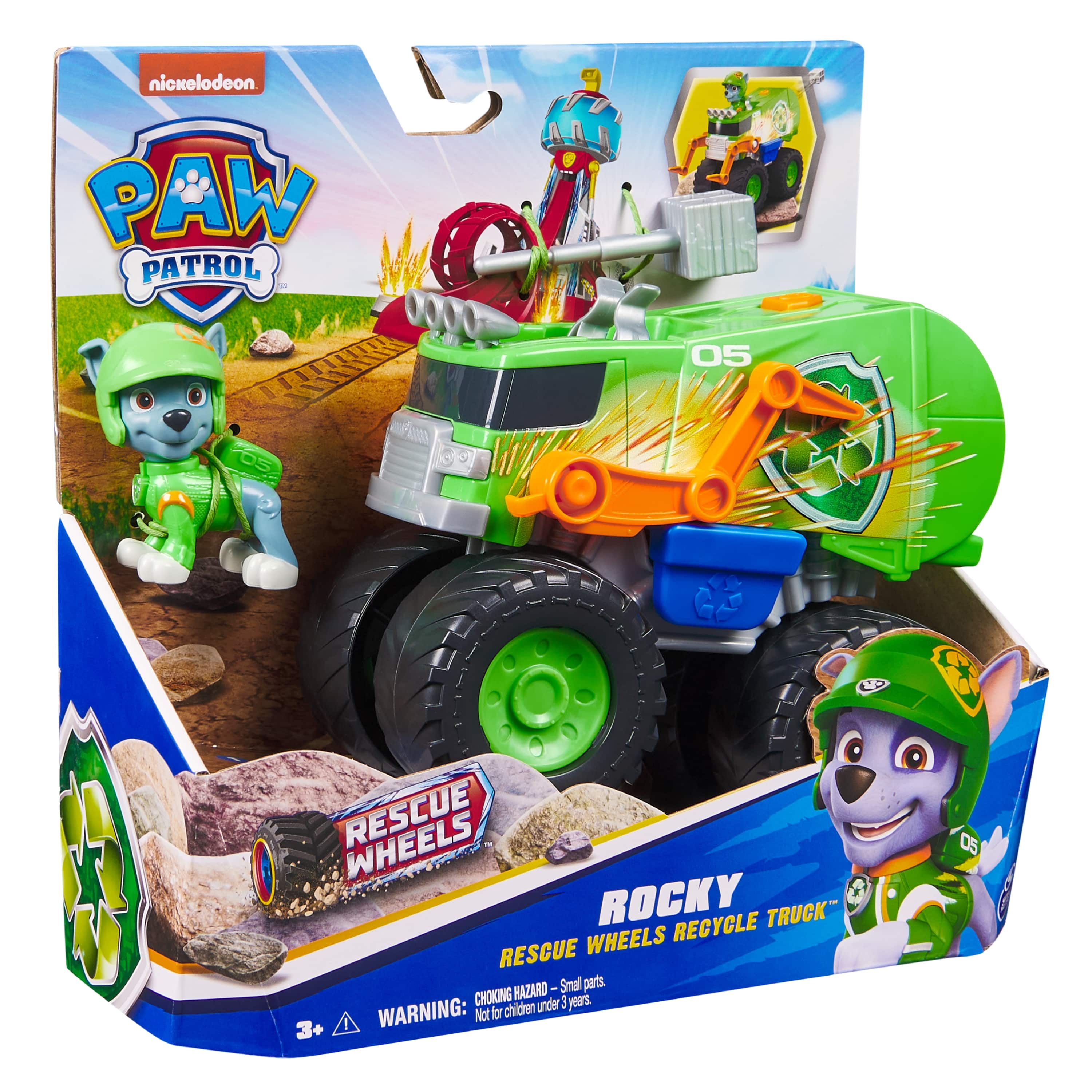 Vehículo Rescue Wheels Rocky Paw Patrol Spin Master 3