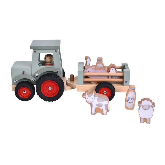 Tractor con trailer Pequeña Granja FSC Little Dutch