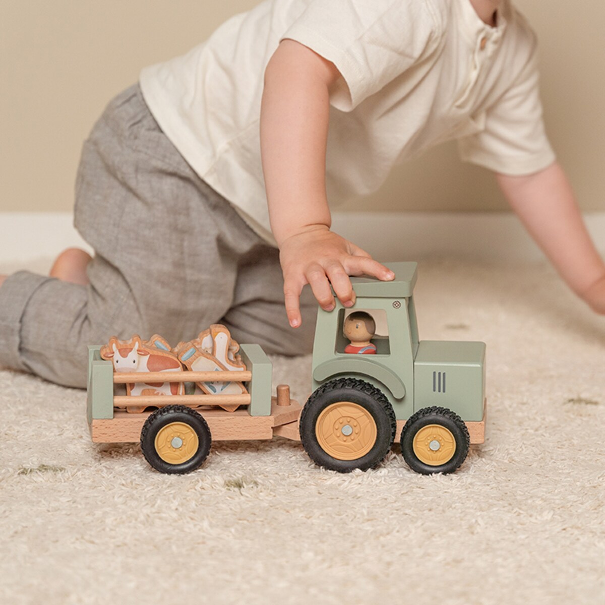 Tractor con trailer Pequeña Granja FSC Little Dutch 4