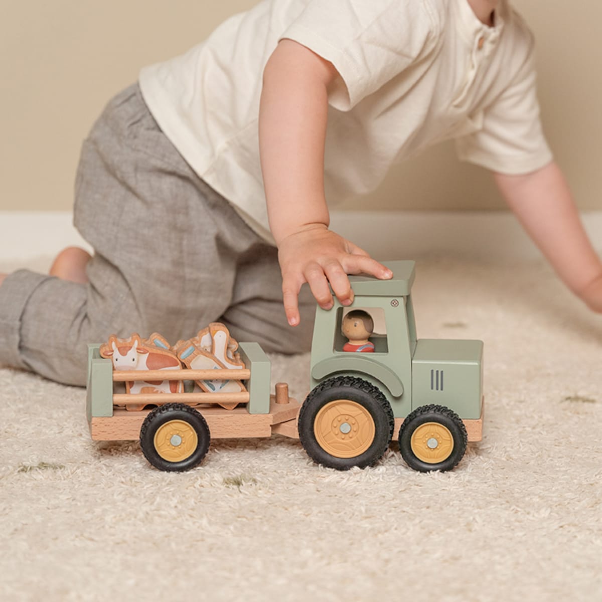 Tractor con trailer Pequeña Granja FSC Little Dutch 4