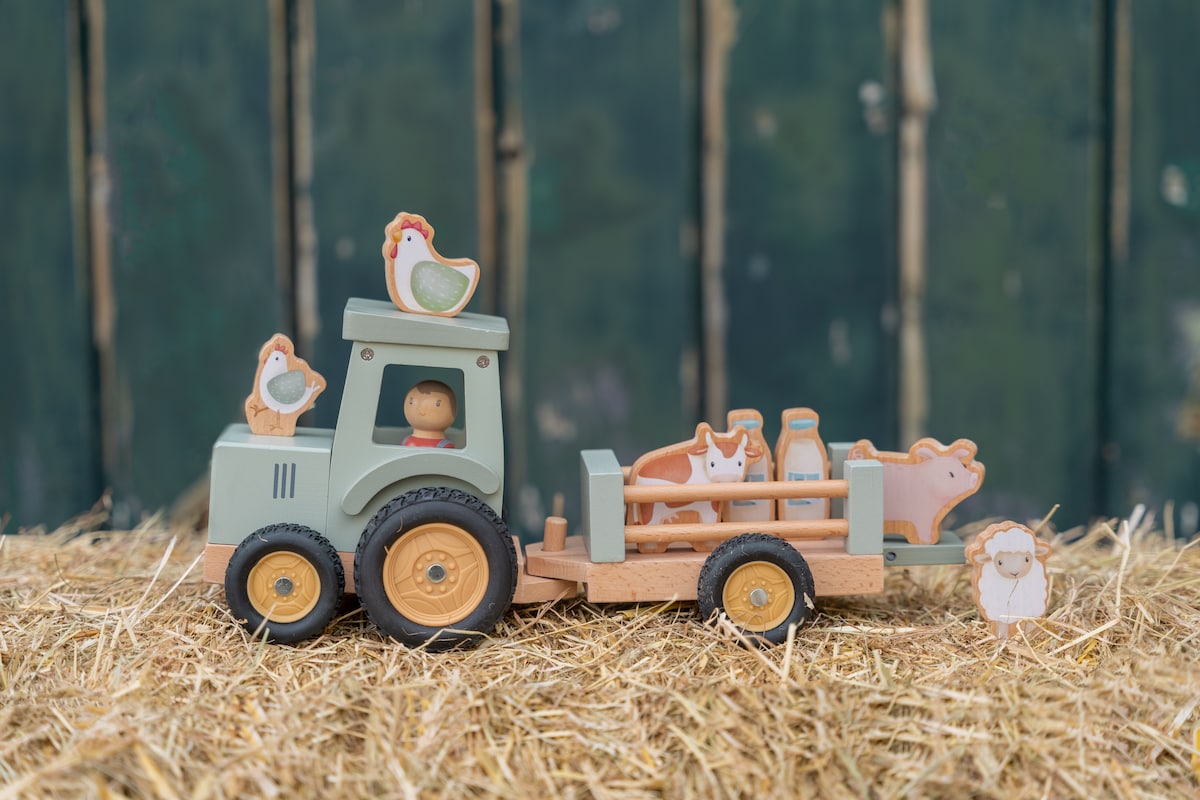 Tractor con trailer Pequeña Granja FSC Little Dutch 7