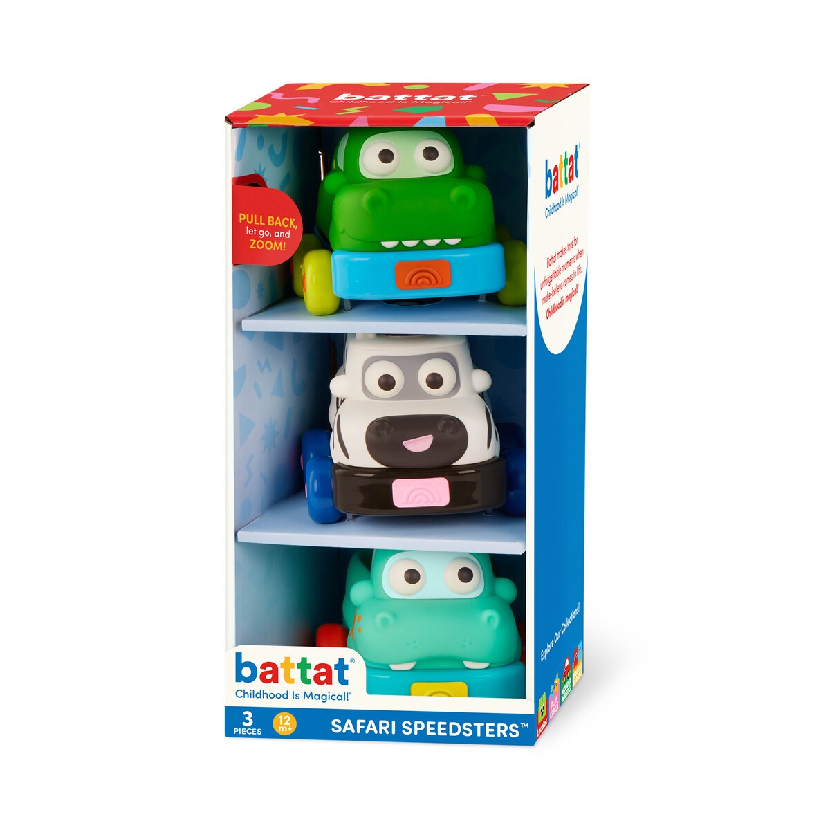 Juego de coches Pull Back Mini Wheels Battat 14