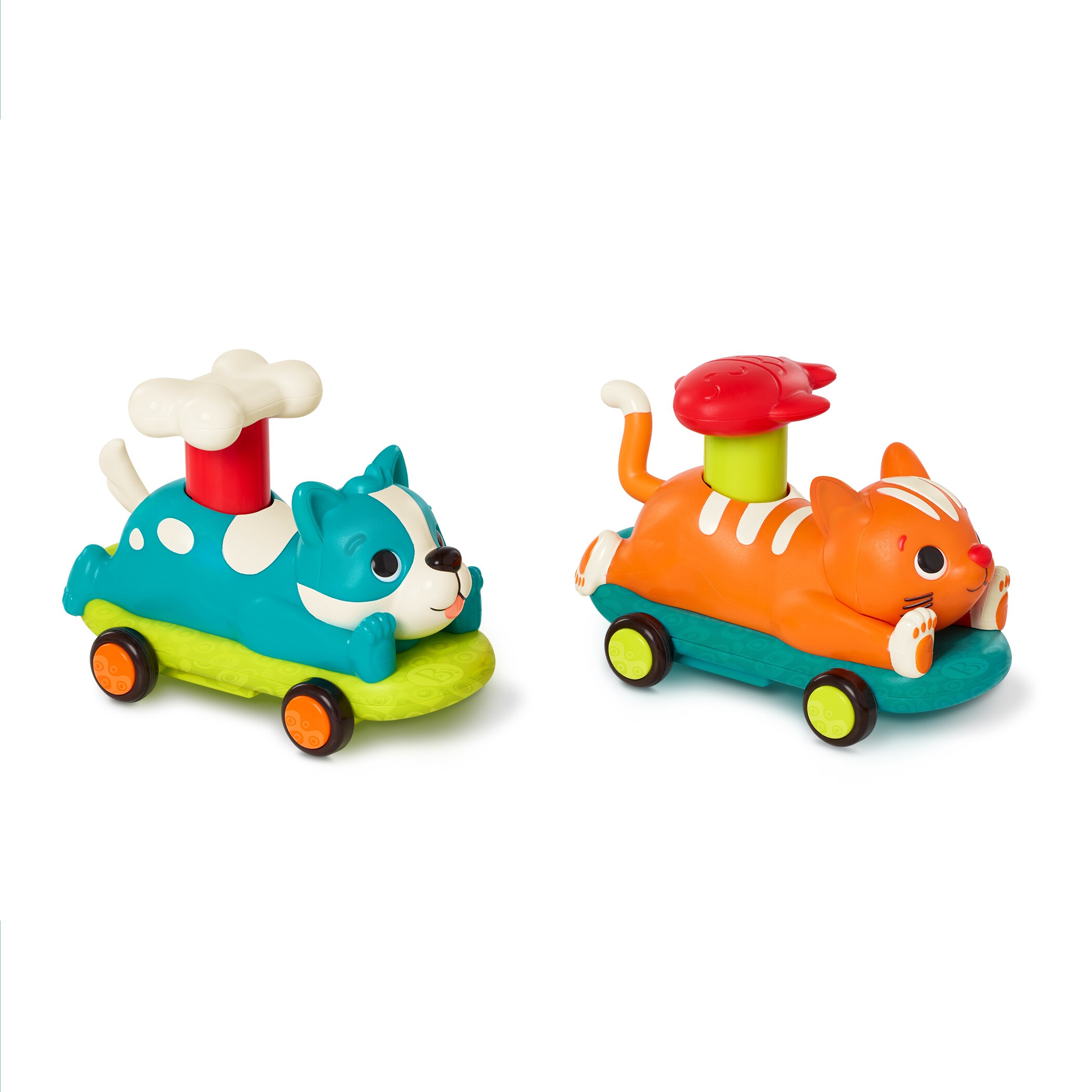 Push & Go coches surtido animales B Toys 4