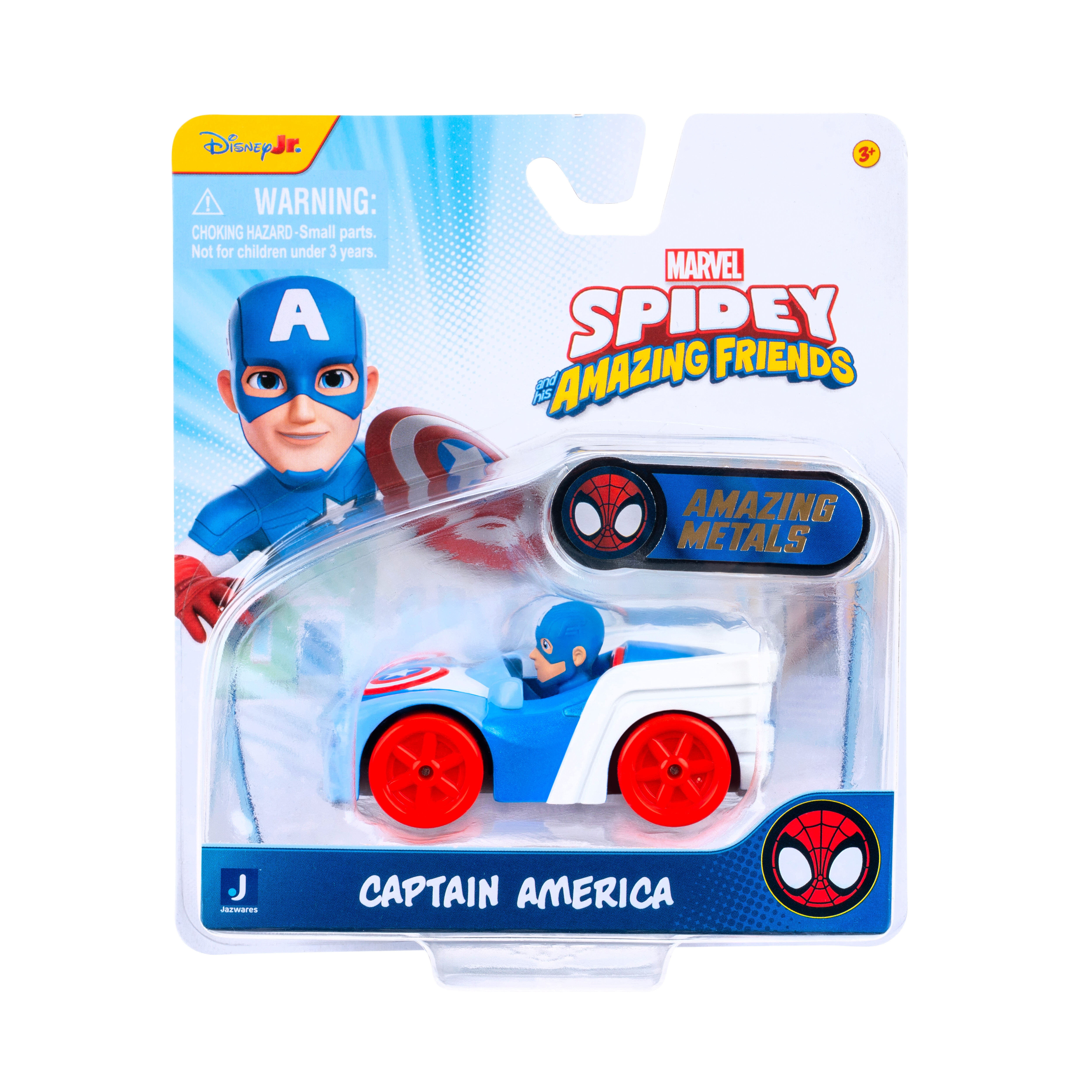 Vehículo de juguete Amazing Metals Spidey and Friends Jazwares modelos surtidos 12
