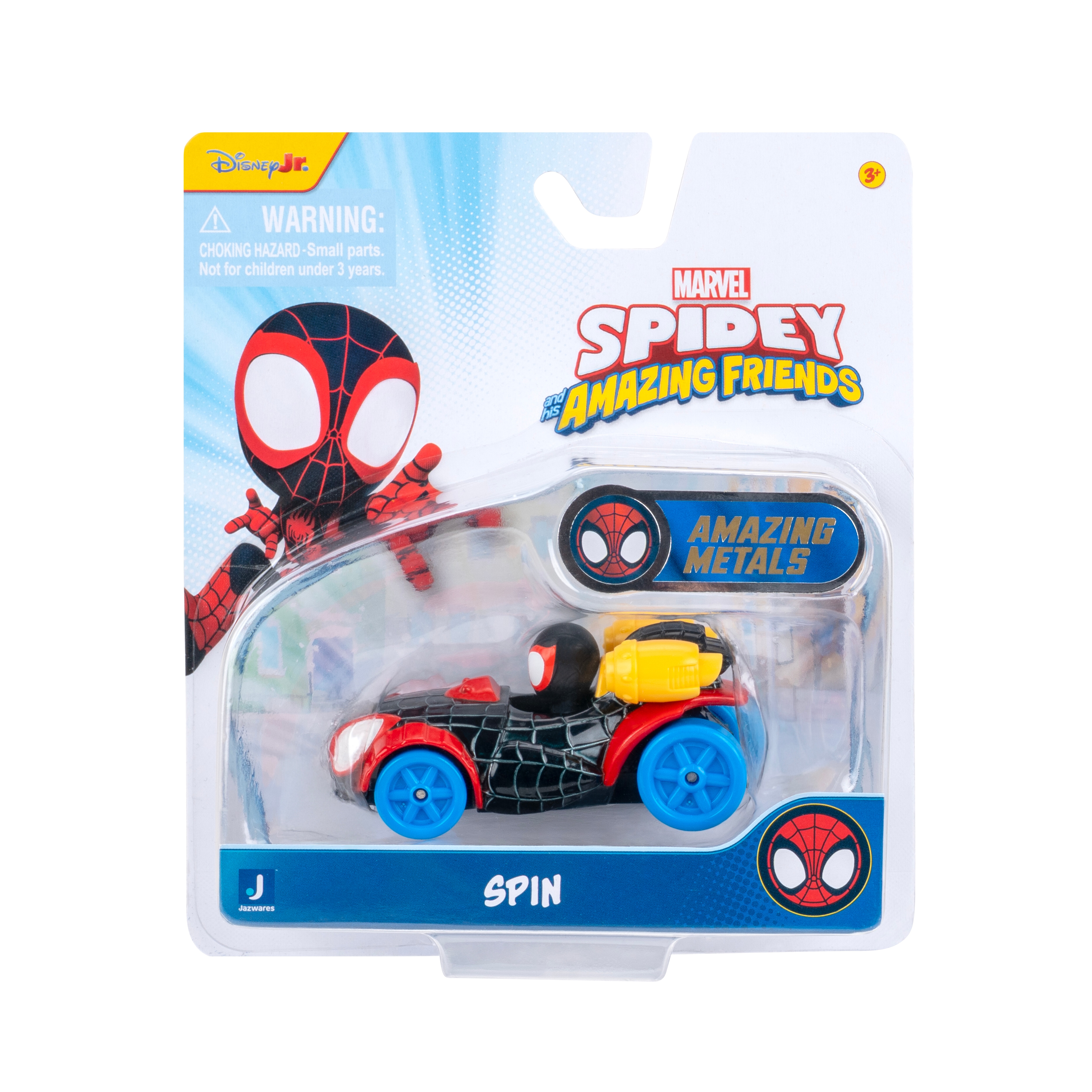 Vehículo de juguete Amazing Metals Spidey and Friends Jazwares modelos surtidos 15