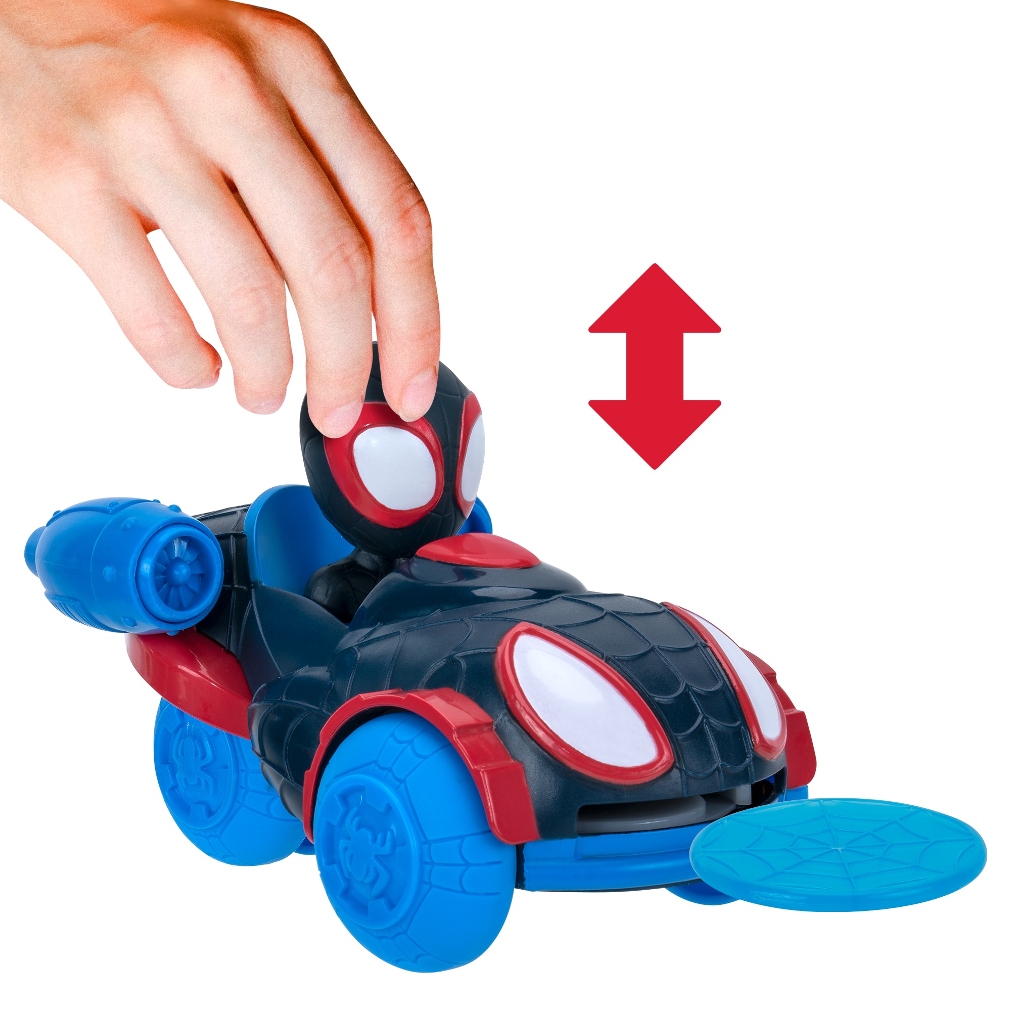 Vehículo de juguete Disc Dasher Spidey and Friends Jazwares modelos surtidos 2