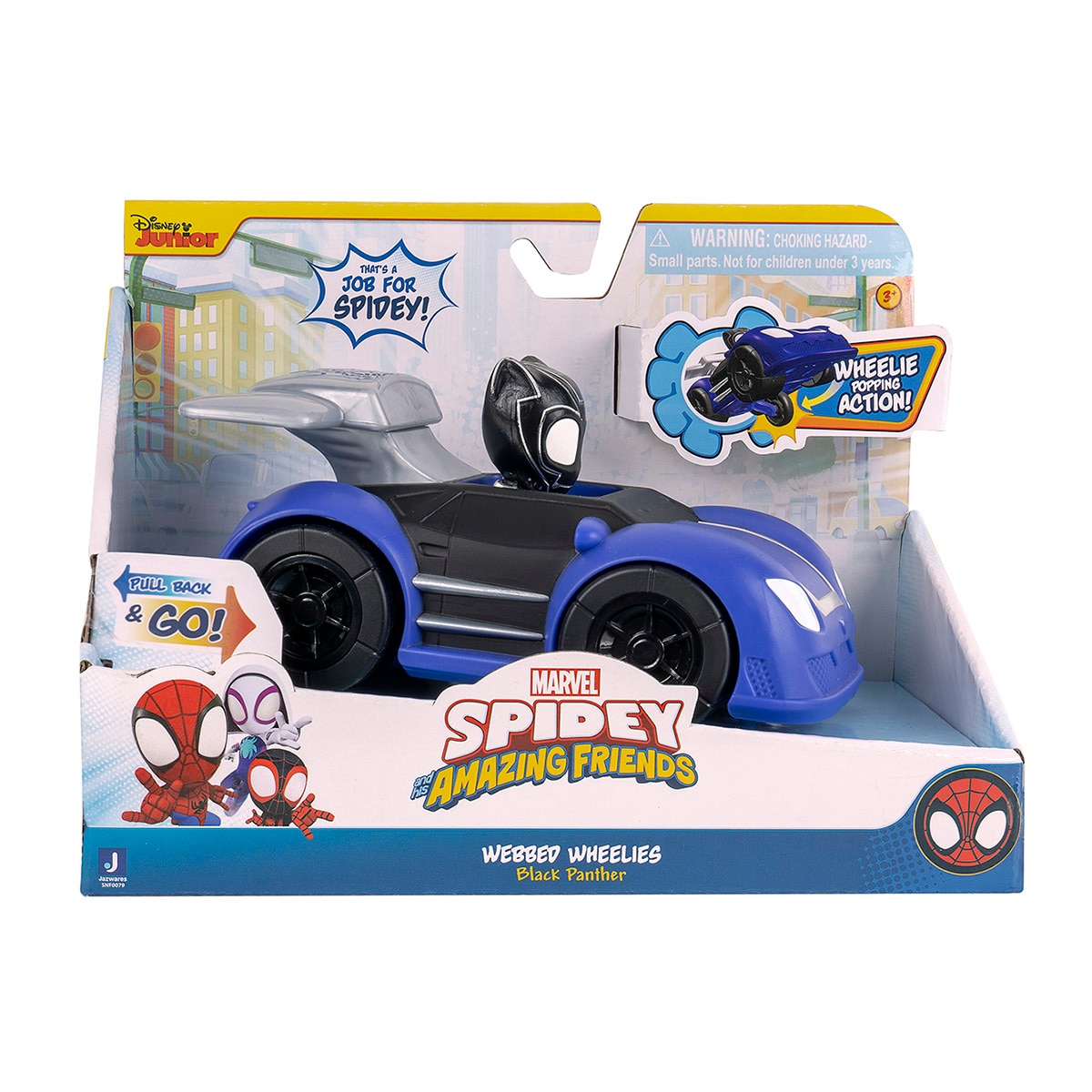 Vehículo de juguete Webbed Wheelies Spidey and Friends Jazwares modelos surtidos 2