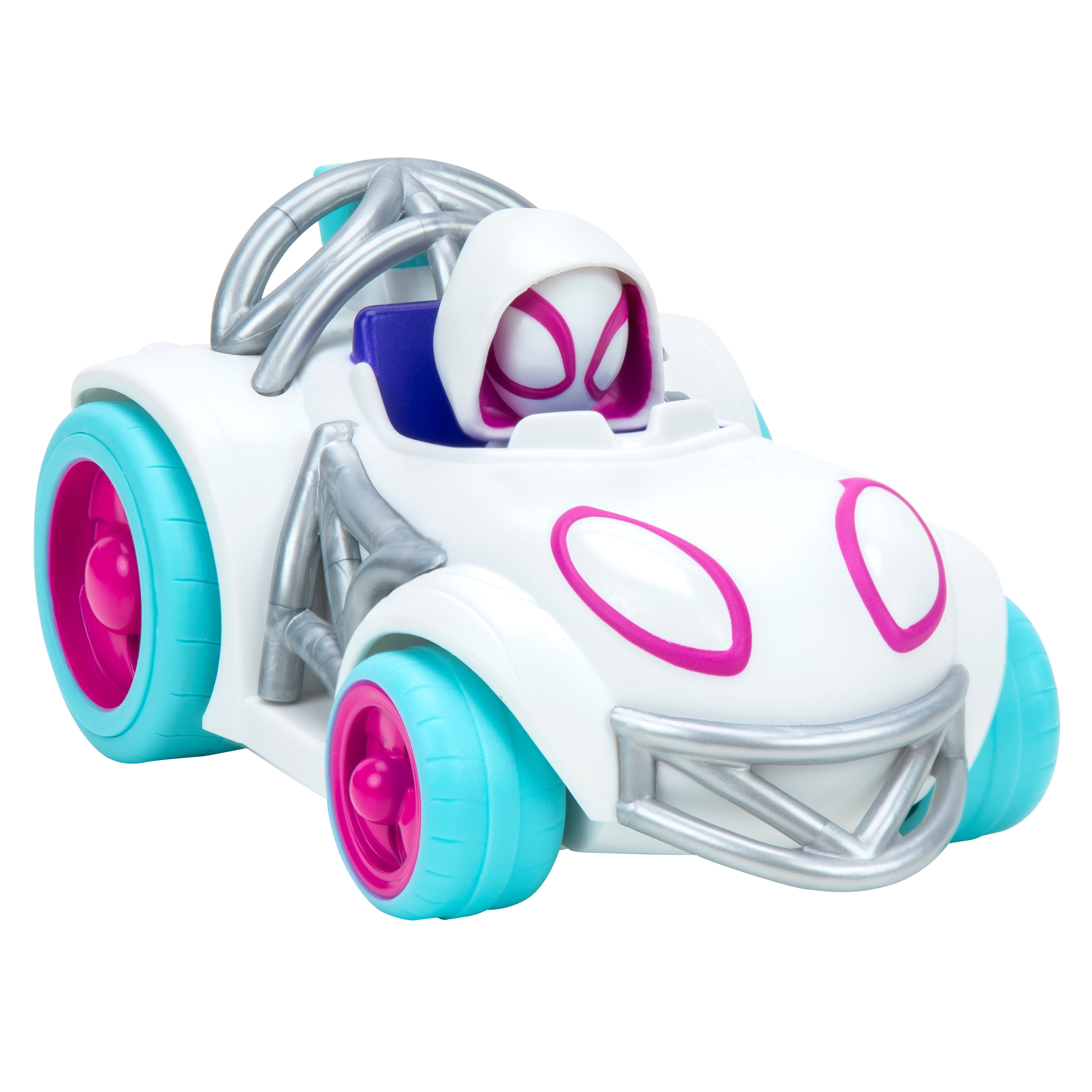 Vehículo de juguete Webbed Wheelies Spidey and Friends Jazwares modelos surtidos 8