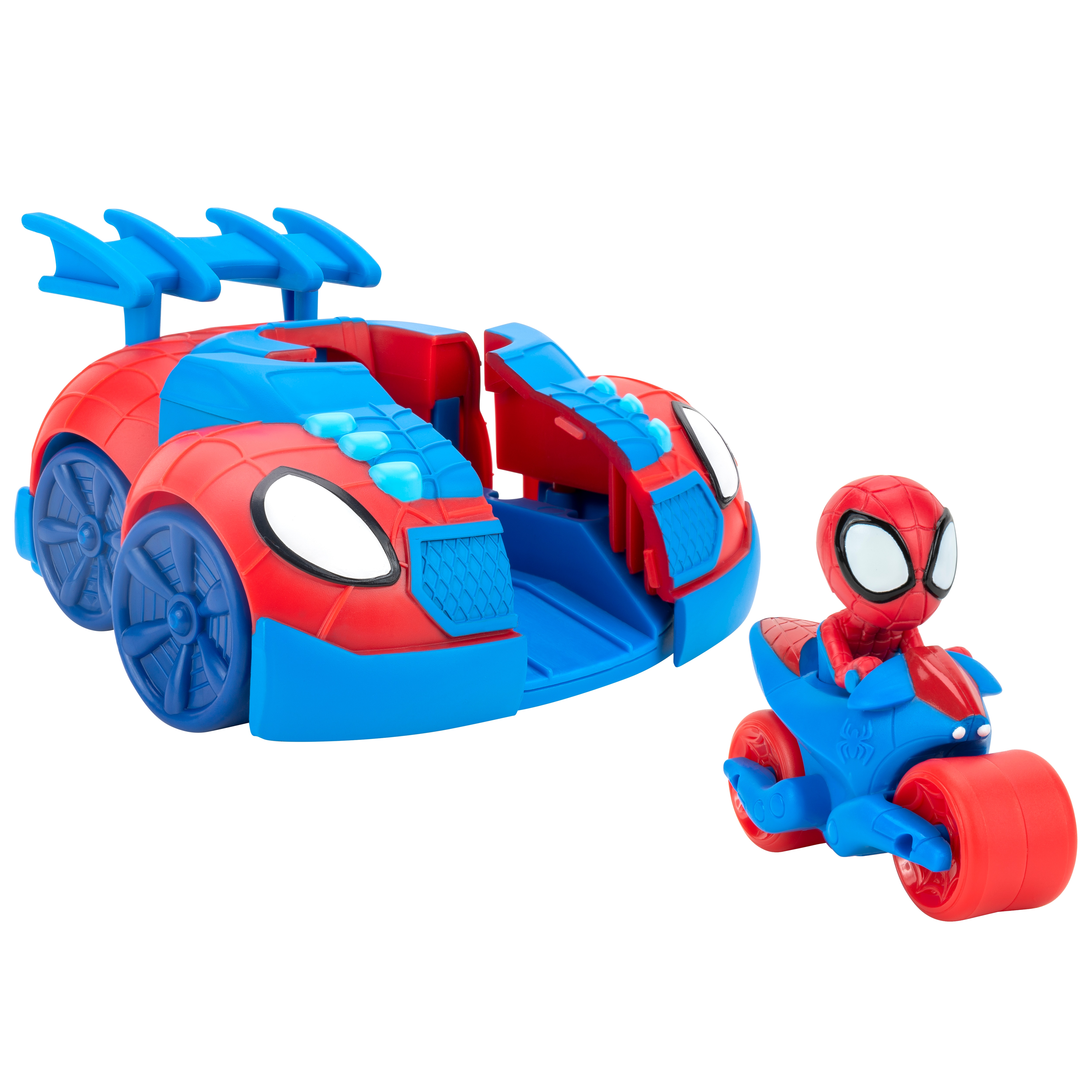 Vehículo de juguete Web Strike 2 en 1 Spidey and Friends Jazwares 4