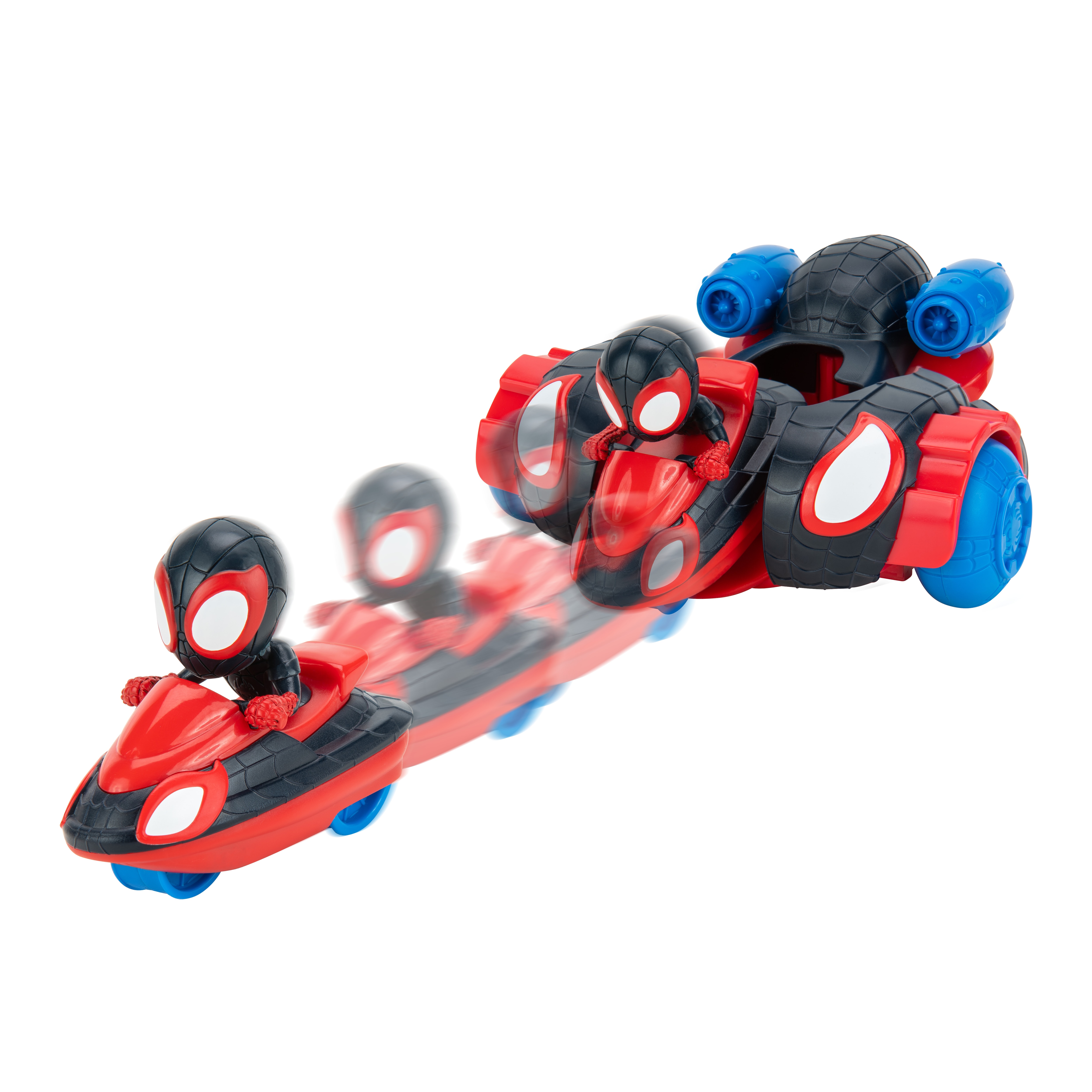 Vehículo de juguete Spin Quick Shot 2 en 1 Spidey and Friends Jazwares 3