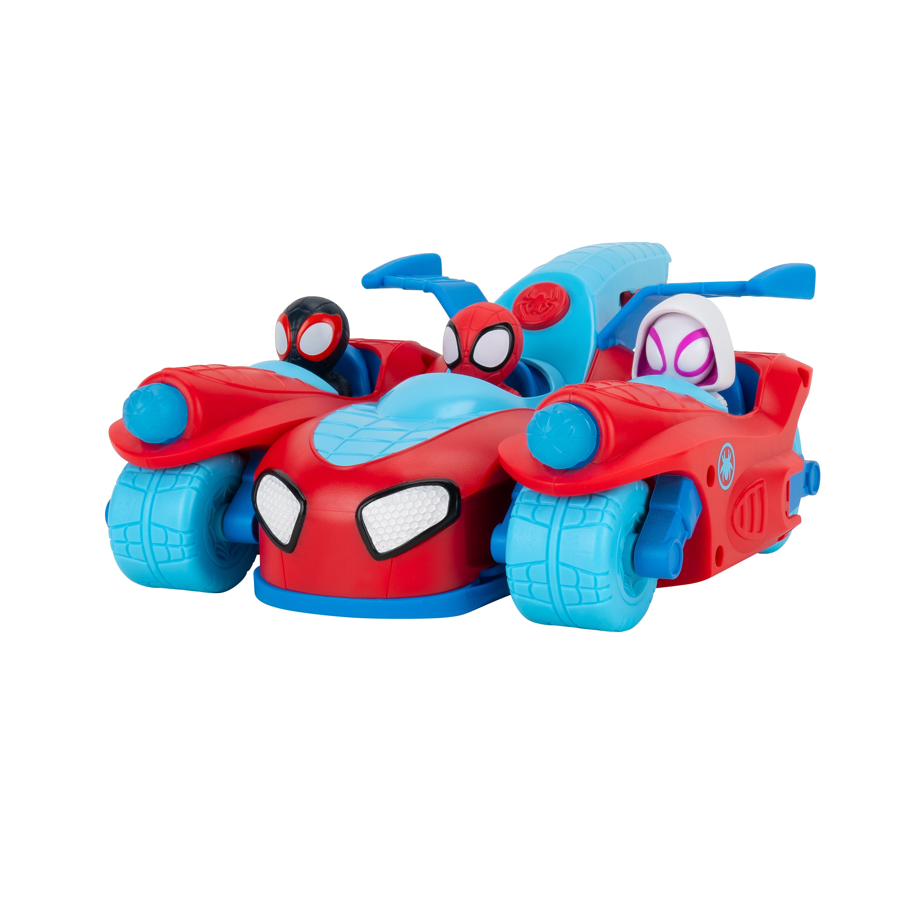 Vehículo Deluxe Spidey Team Split Racer Spidey and Friends Jazwares 3