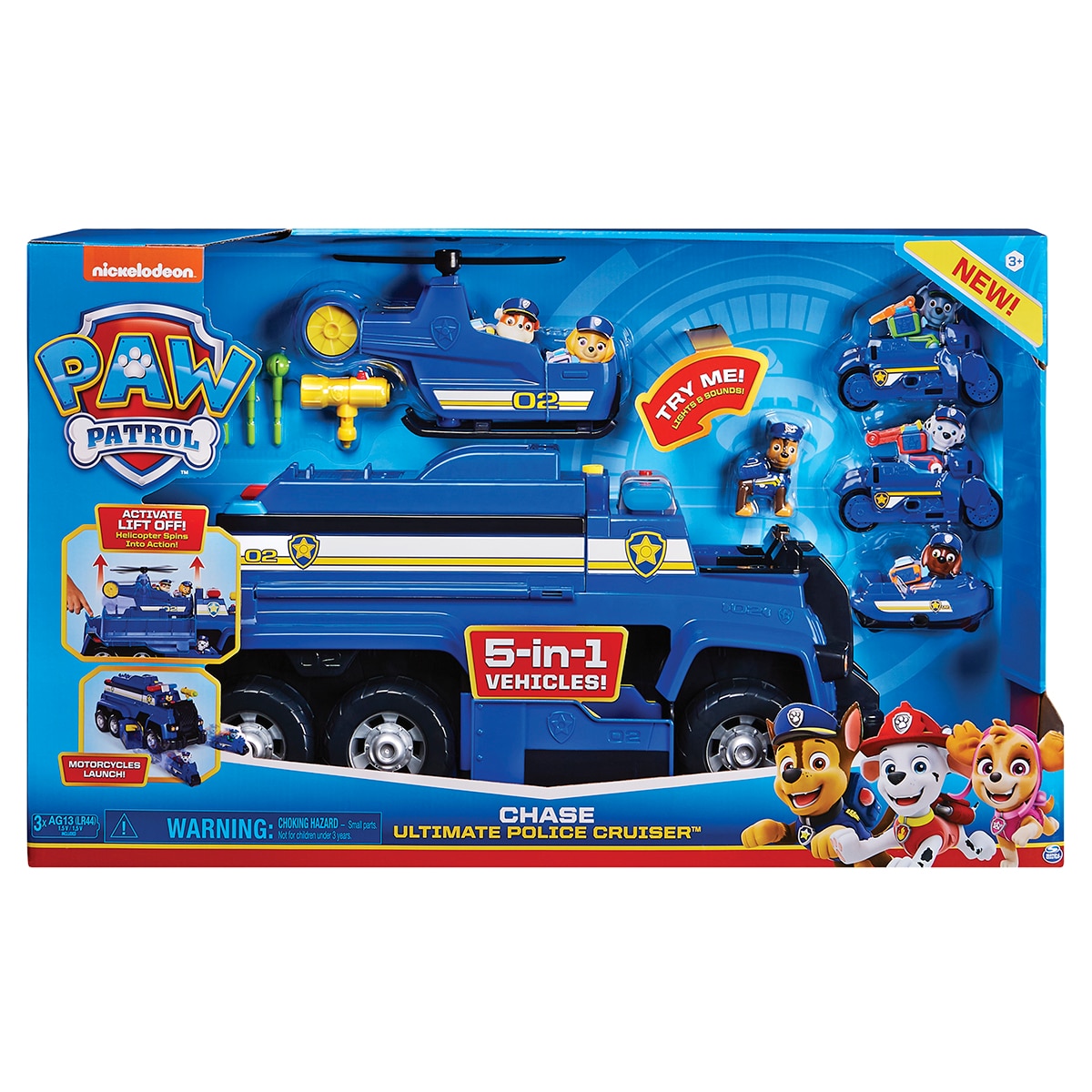 Vehiculo de juguete Deluxe Chase Police Cruiser La Patrulla Canina Spin Master modelos surtidos 6